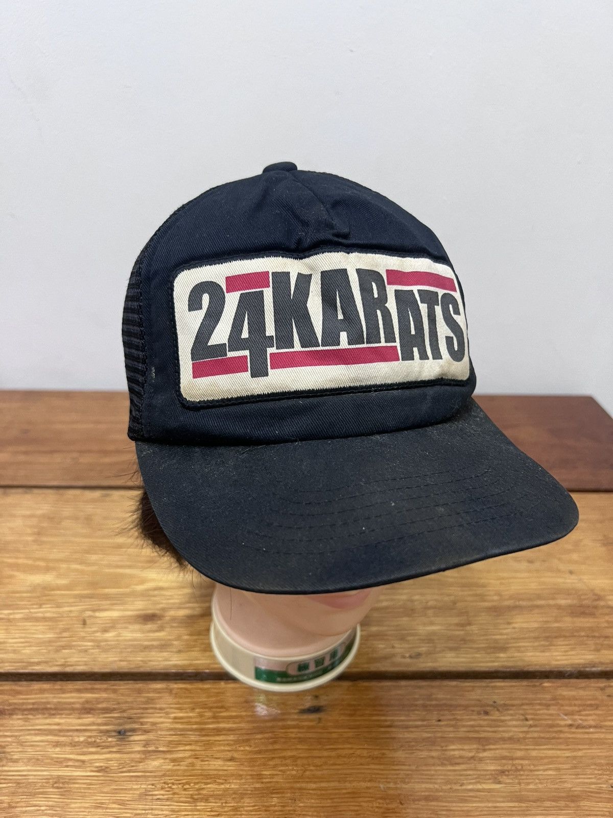 Fifty Karats Y2K 24 Karats Thrashed Faded Trucker Cap Size ONE SIZE - 1 Thumbnail