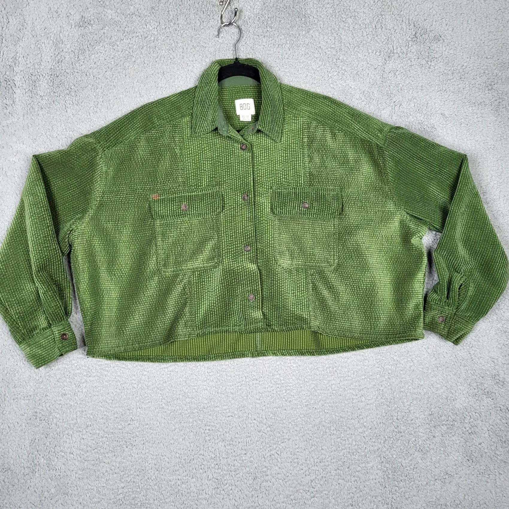 Urban Outfitters Urban Outfitters Green Corduroy Jacket Women's XS Size XS / US 0-2 / IT 36-38 - 3 Thumbnail