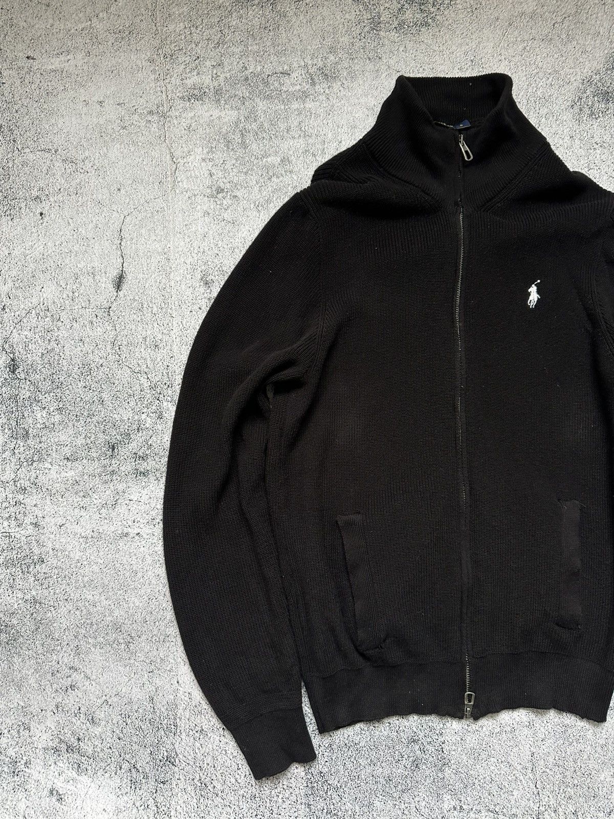 Polo Ralph Lauren Polo Ralph Lauren Tight-Knit Zip Sweater Men's Zip Black Size US S / EU 44-46 / 1 - 3 Thumbnail