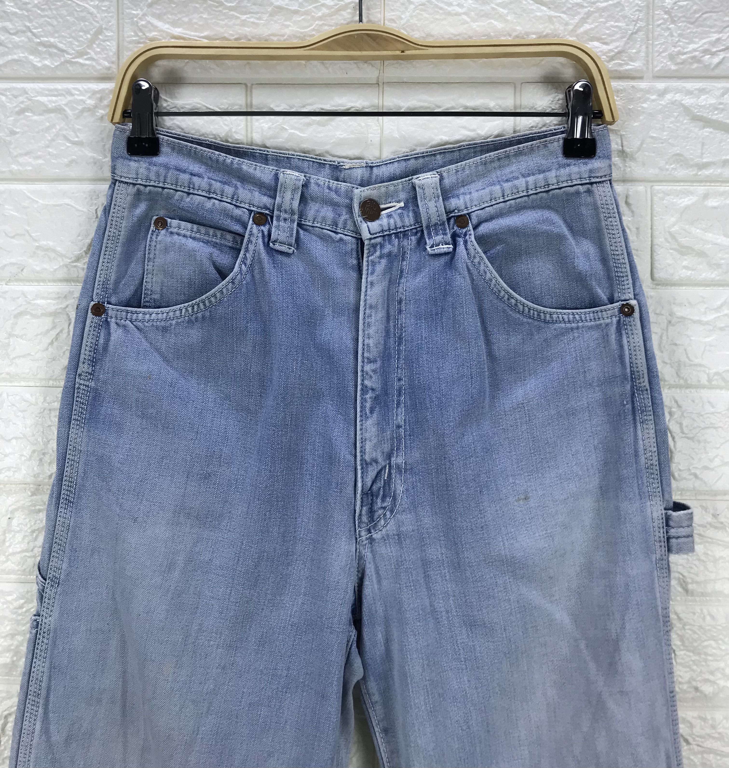 Big John Vintage Big John Light Wash Carpenter Jeans Size US 29 - 6 Thumbnail