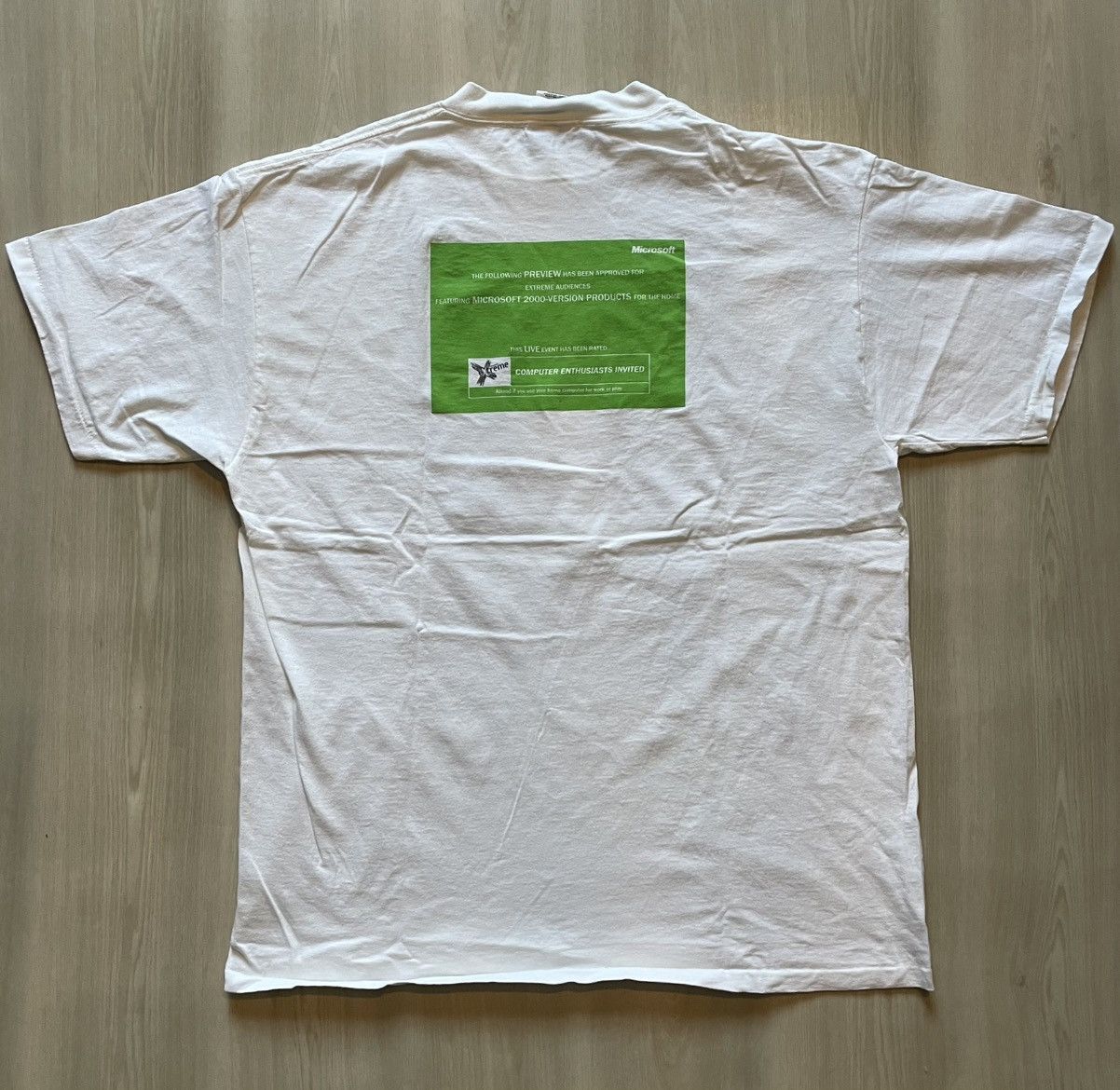 Vintage VTG 90s Microsoft Extreme Mens XL Computer Tech Promo Size US XL / EU 56 / 4 - 2 Thumbnail