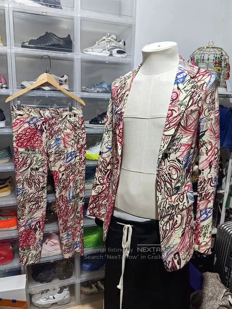 Comme des Garcons Comme des Garçons Graffiti Suit Pants. Size US 32 / EU 48 - 7 Thumbnail