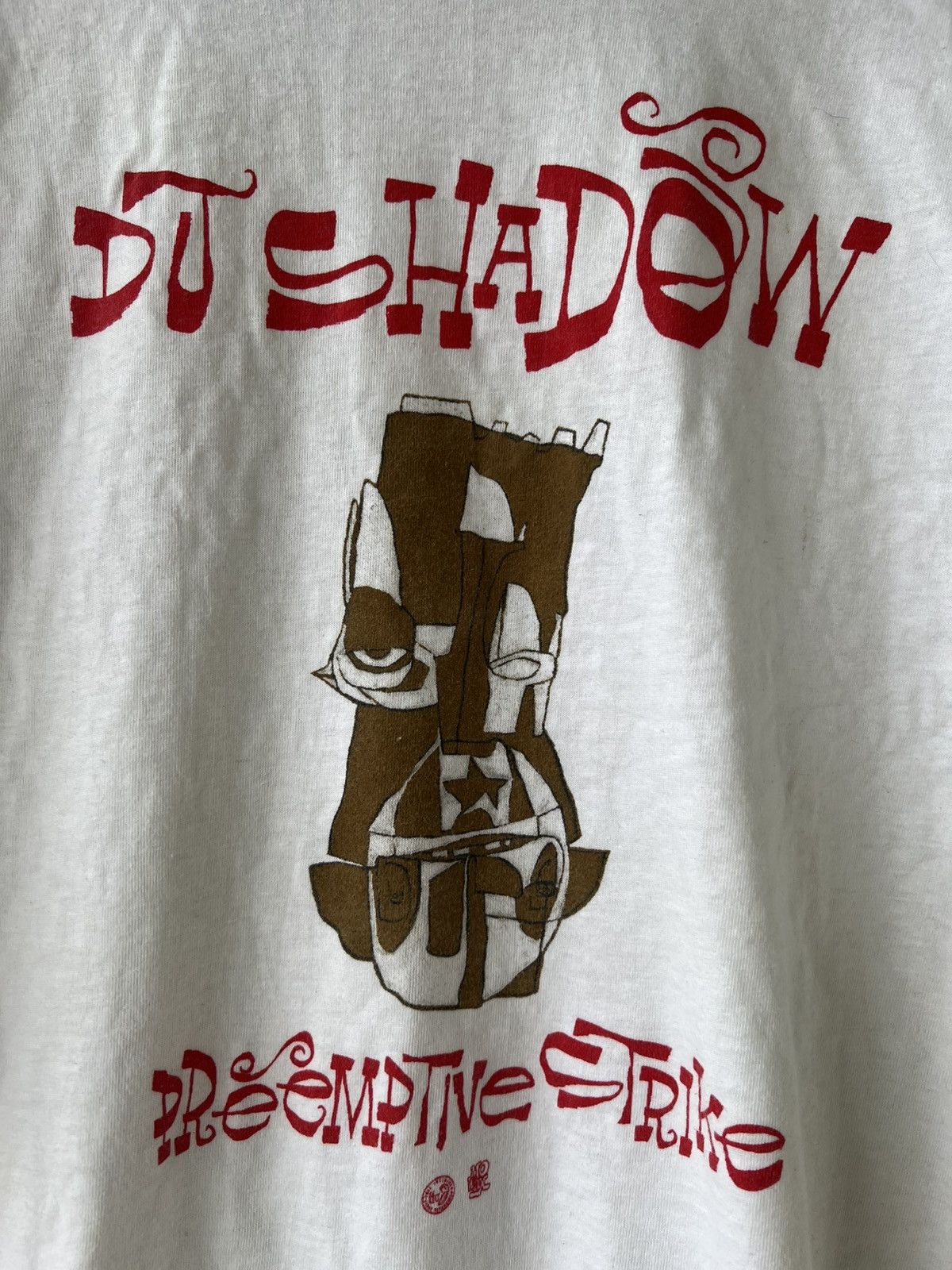 Vintage 90s DJ SHADOW T Shirt Size XL Mo Wax Rap Hip Hop