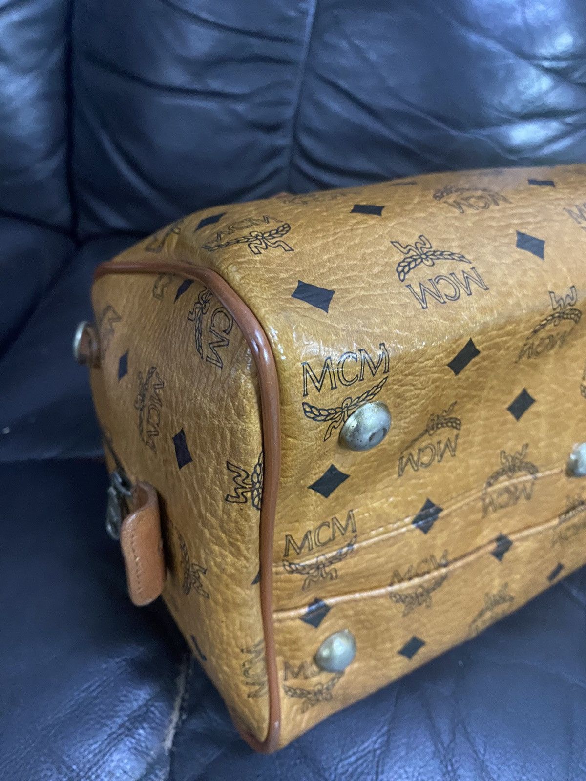 MCM Authentic Vintage MCM Monogram Speedy 30 Hand Bag Size ONE SIZE - 17 Thumbnail