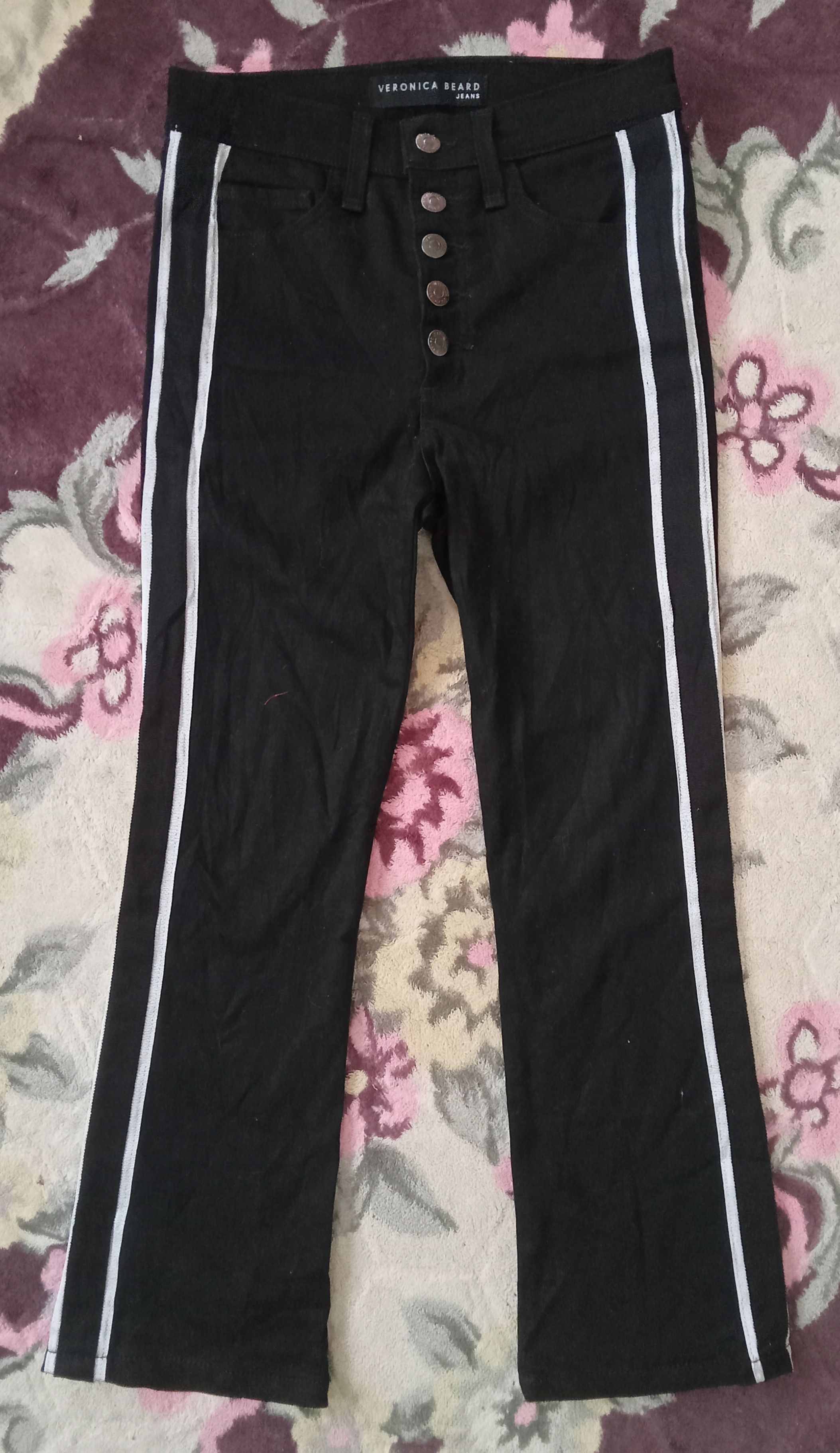 Veronica Beard Veronica Beard Double Stripe Stretch Pants Size 27" / US 4 / IT 40 - 1 Thumbnail