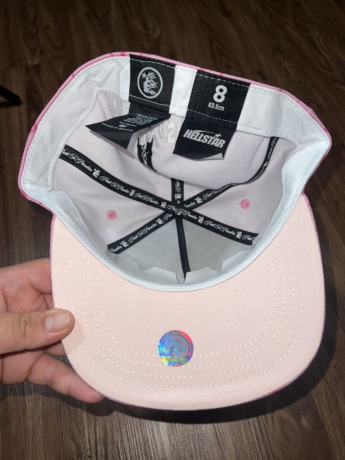 Designer × HELLSTAR Hellstar Brain all over print fitted Hat Sz 8