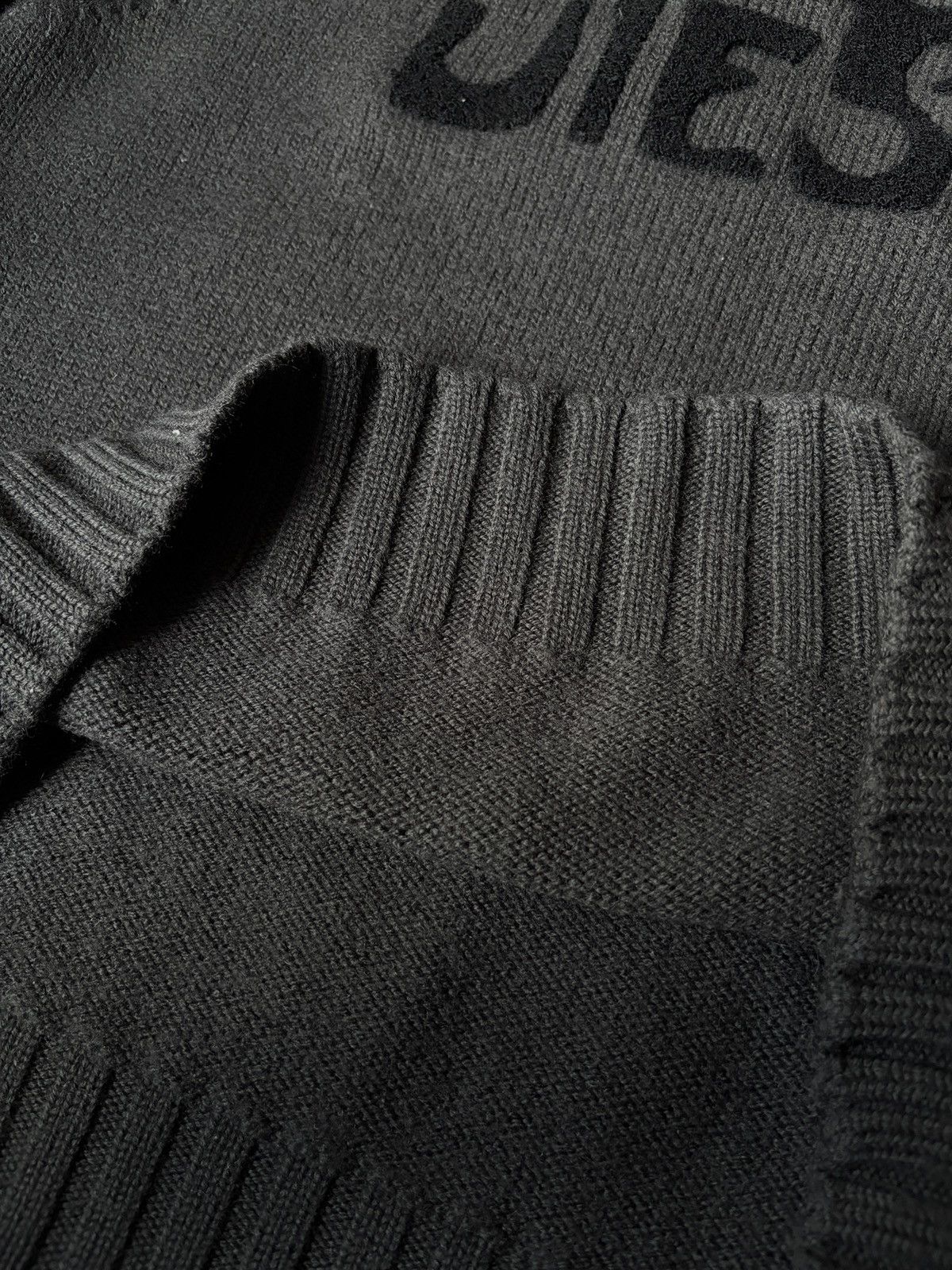 Diesel Diesel Gothic Logo Knit Sweater Vintage Wool Grey Size M Size M / US 6-8 / IT 42-44 - 3 Thumbnail