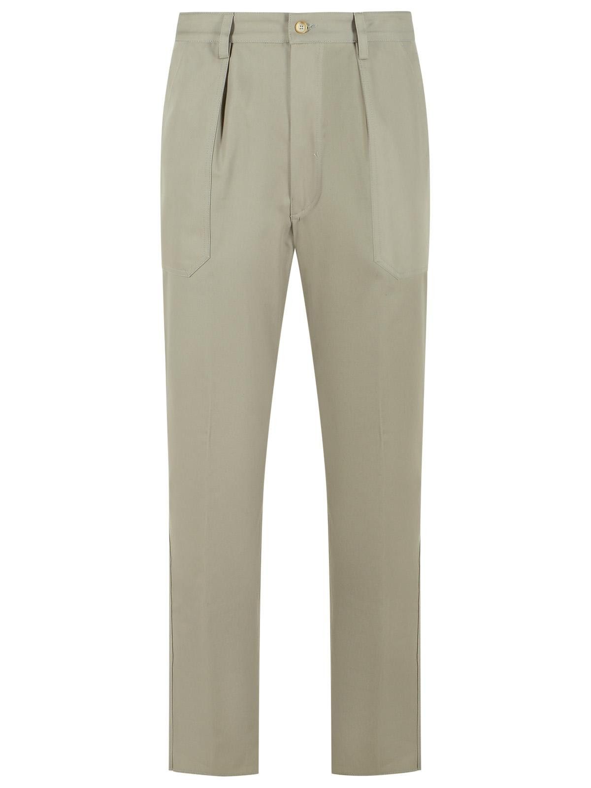 Eleventy ELEVENTY Gray Cotton Pants Size US 33 - 1 Thumbnail