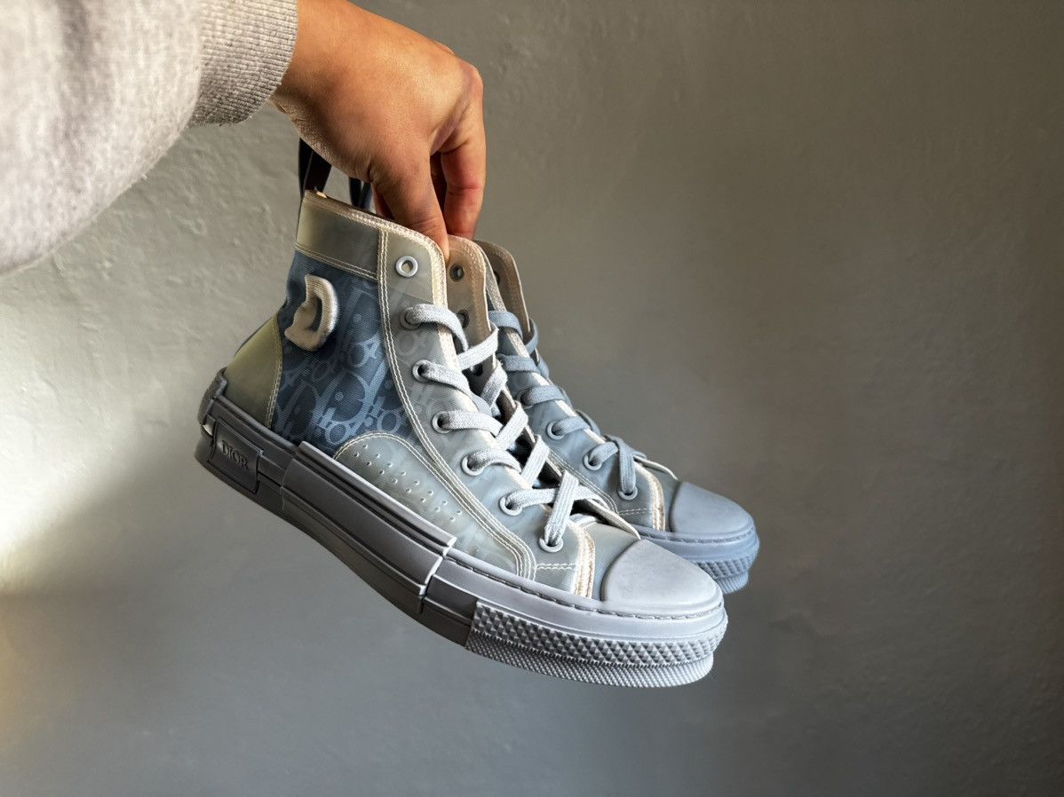 Daniel Arsham × Dior DIOR x Daniel Arsham B23 Monogram High Top Sneakers Size US 7 / EU 40 - 1 Thumbnail