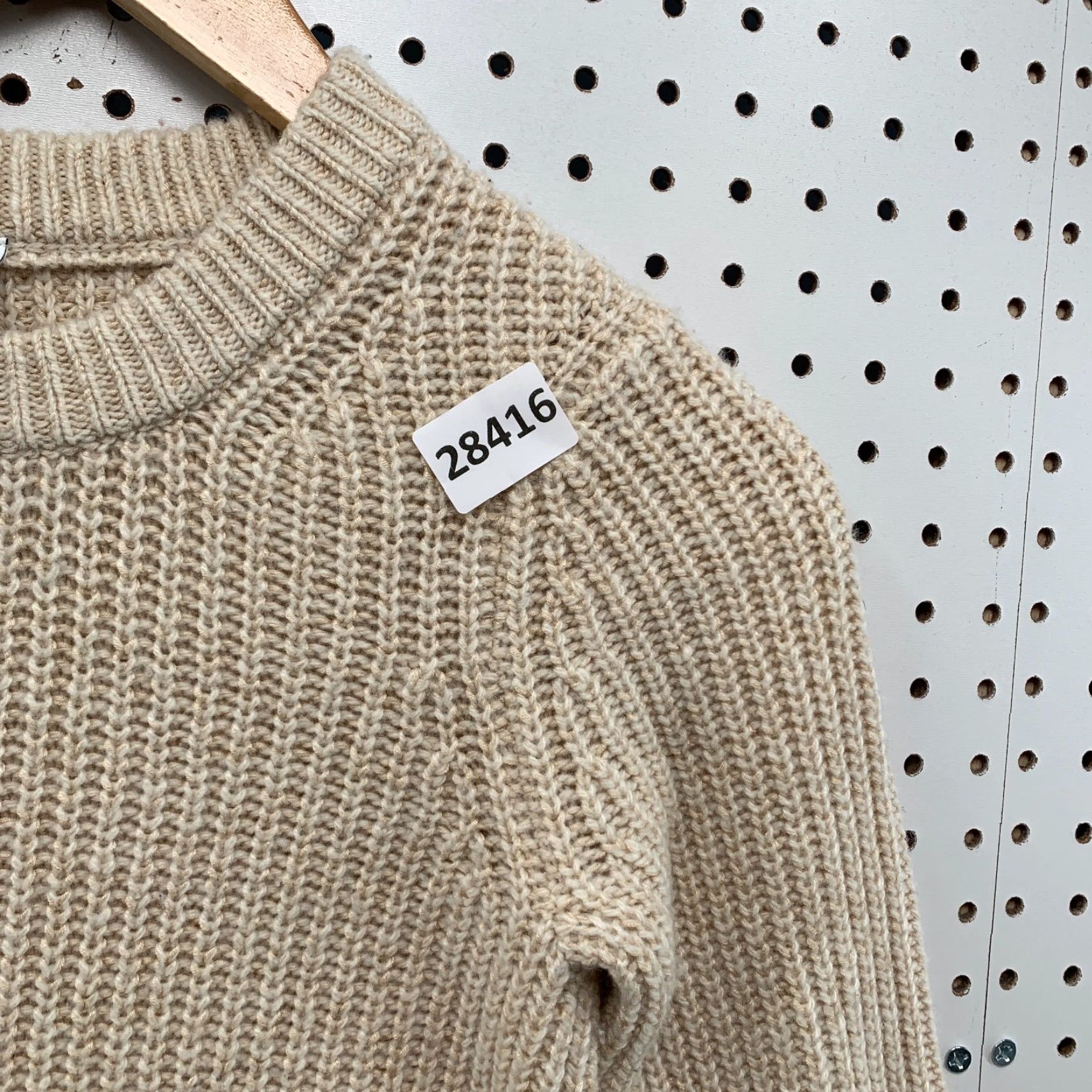 Athleta VINTAGE Athleta Wool Blend Sweater Ivory Waffle Knit Long Sleeve Pullover Womens 2XS Size XXS / US 00 / IT 34 - 7 Thumbnail