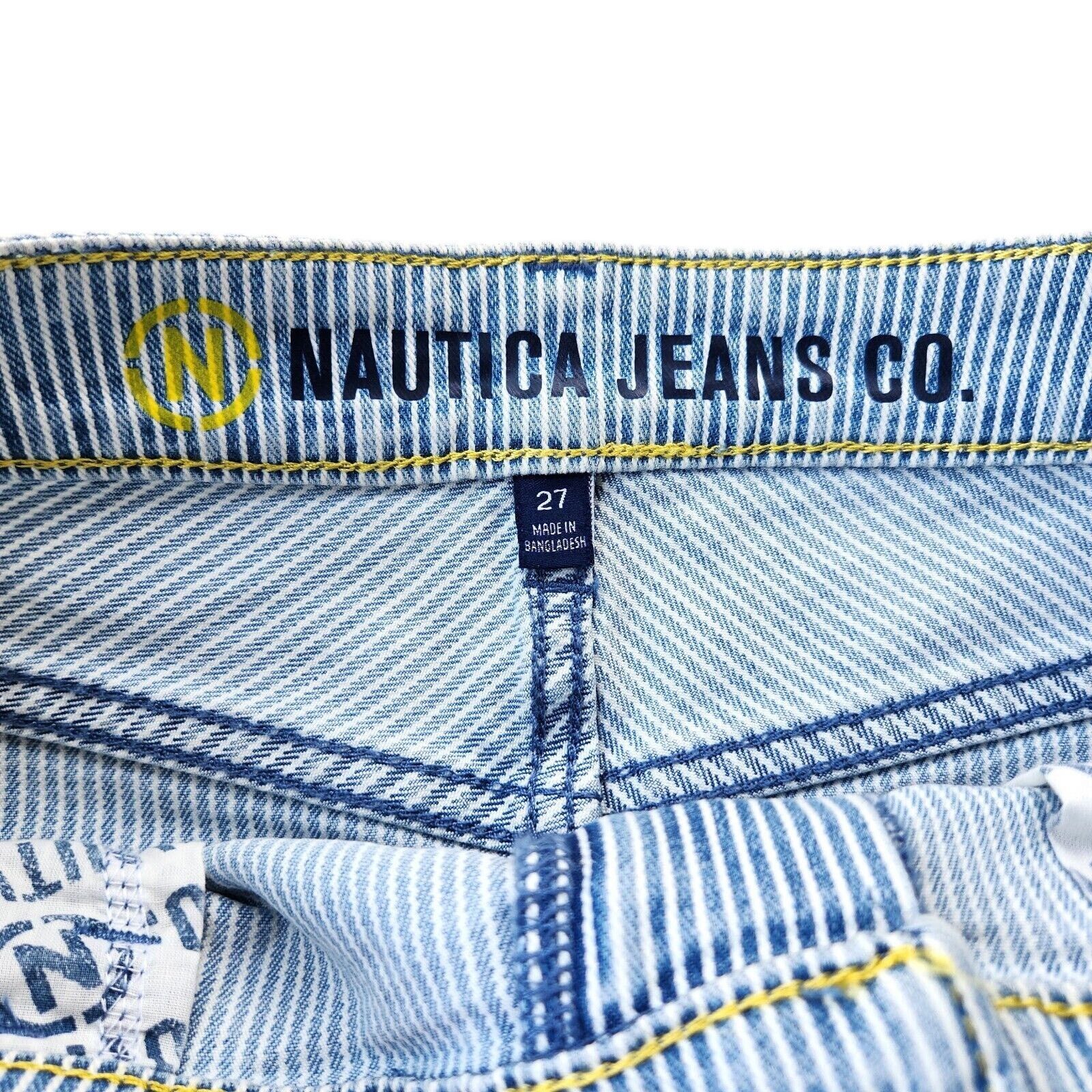 Nautica Nautica Women Pin Striped Denim Mini A-line Skirt Size 27 Size 27" / US 4 / IT 40 - 4 Thumbnail