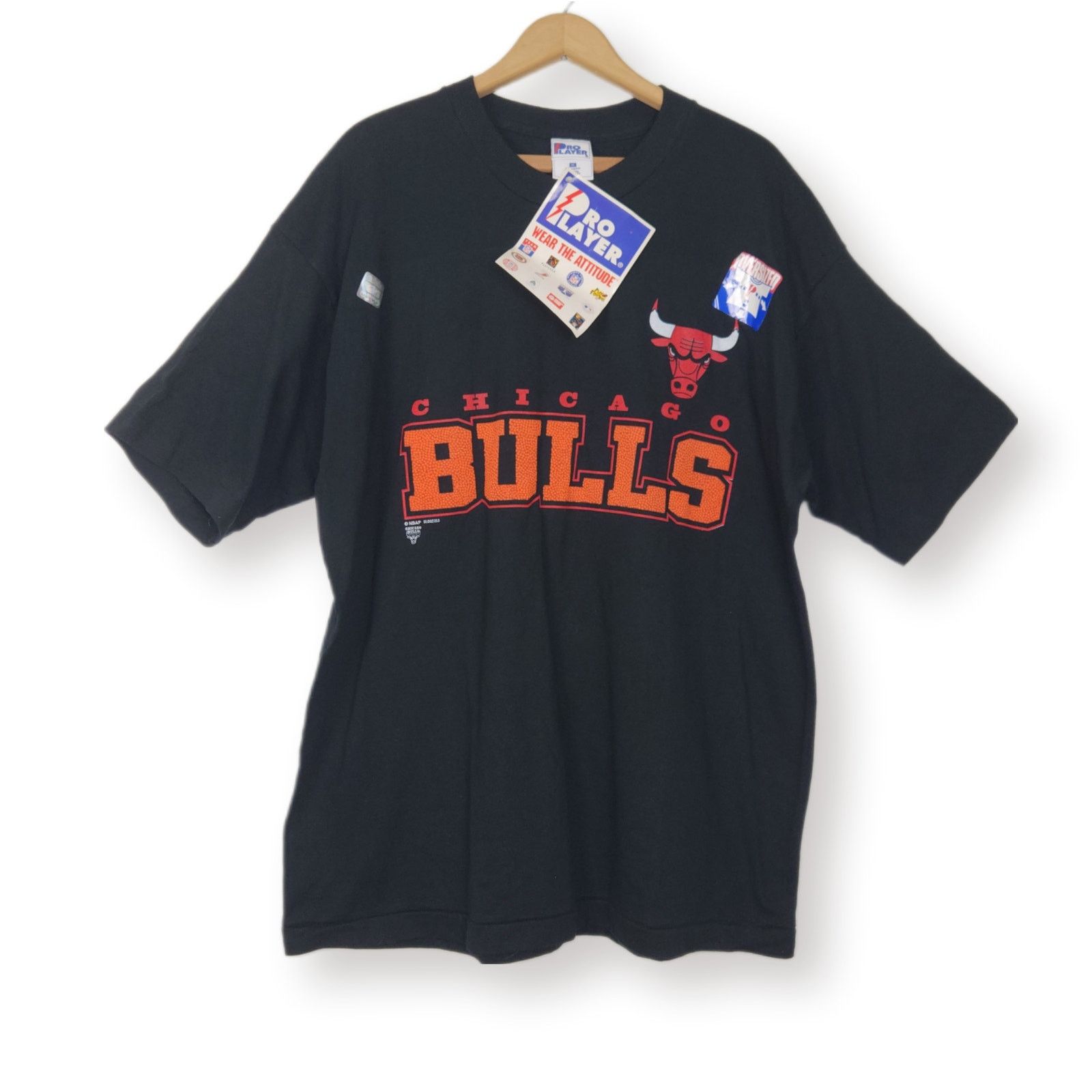 Vintage 90S Bulls Oversized Basketball Pro Player T-Shirt XL