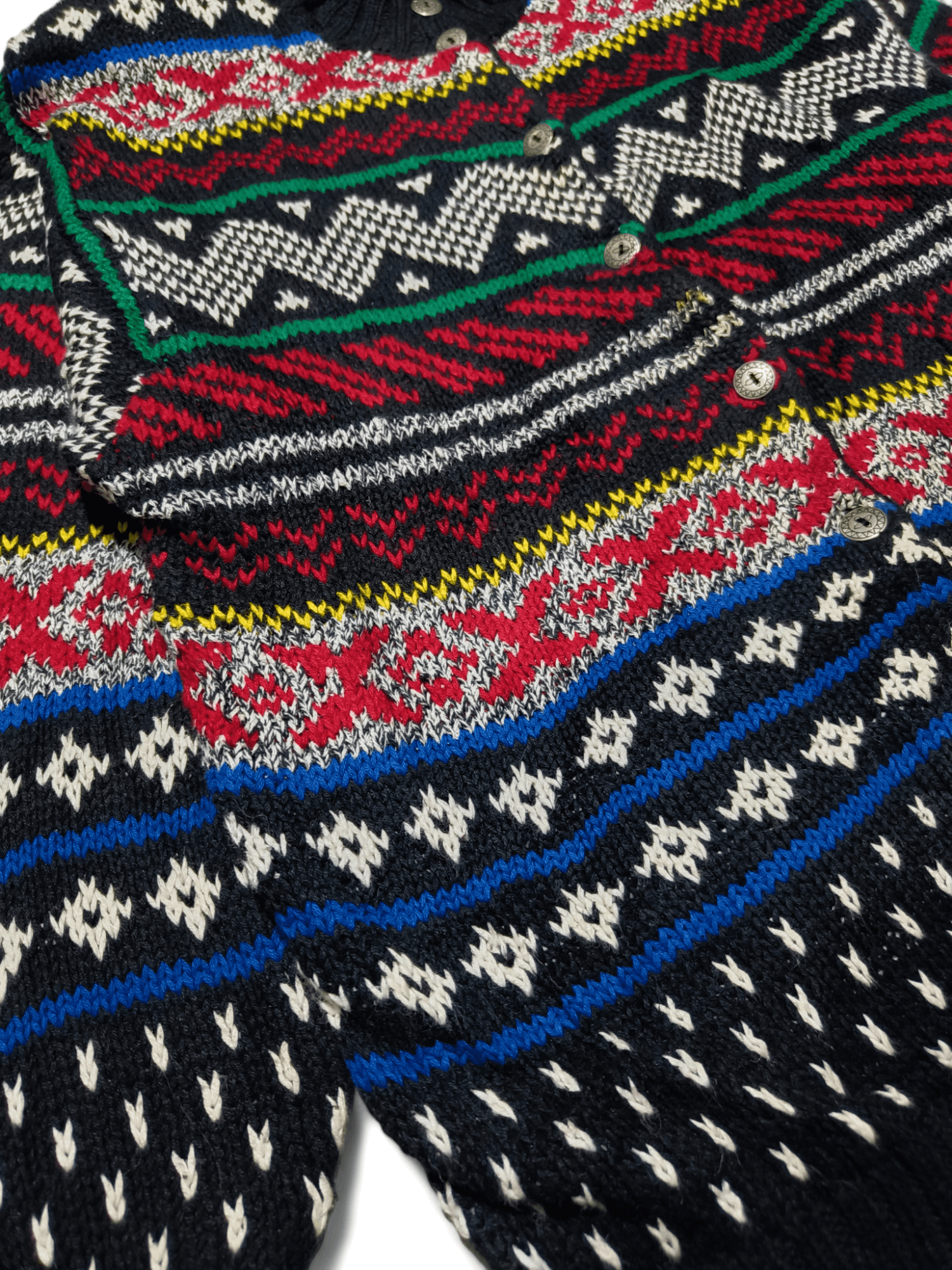 Other Vintage 80s COUNTERPARTS II Ethnic Pattern Knit Sweater Size US L / EU 52-54 / 3 - 4 Thumbnail