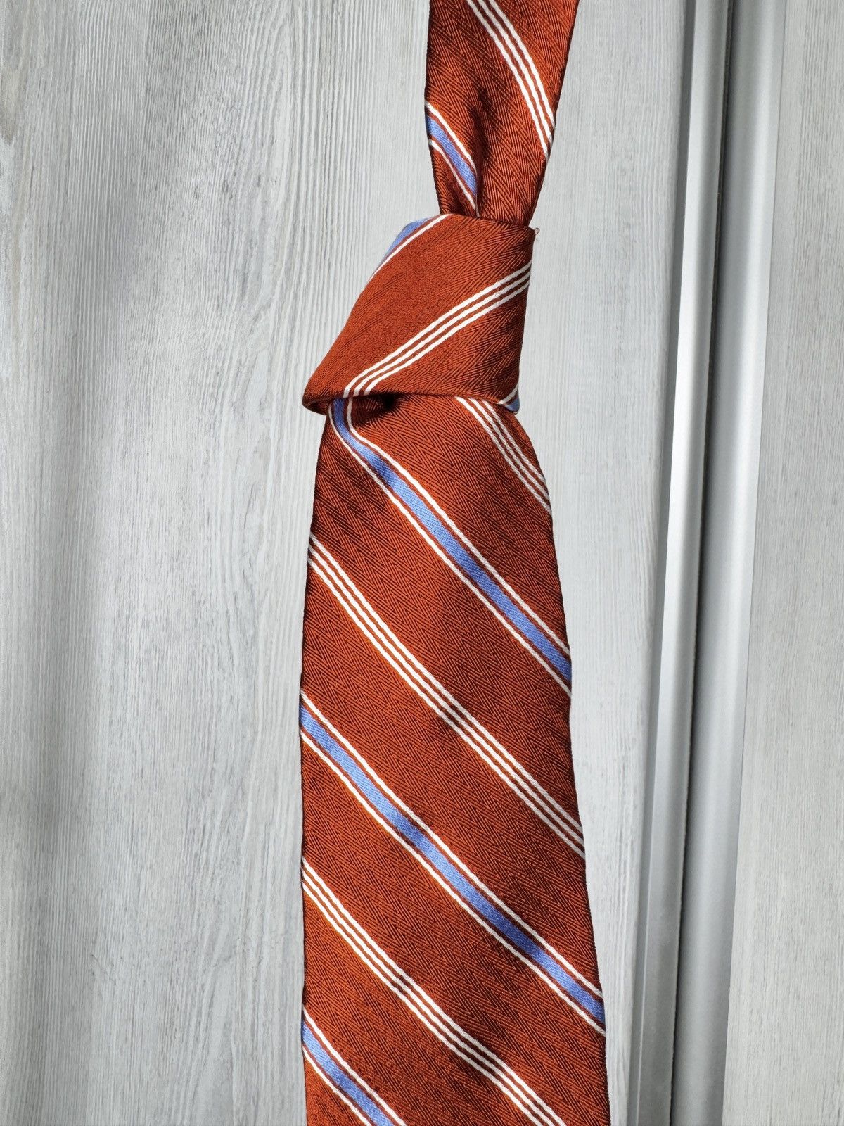 Brooks Brothers Brooks Brothers Makers Tie Red Repp Striped Preppy Woven USA Size ONE SIZE - 8 Thumbnail