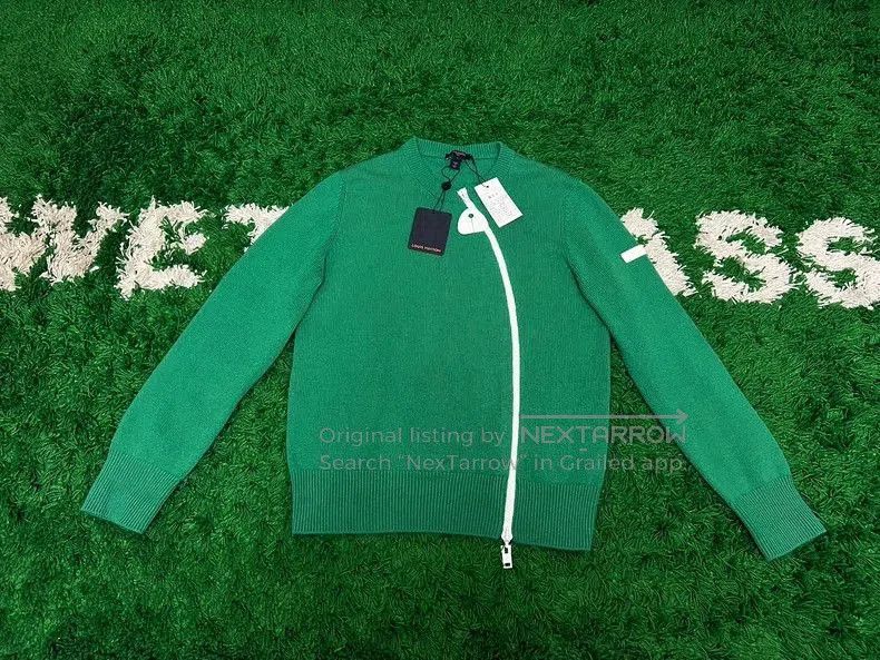 Louis Vuitton Louis Vuitton Green Zip Sleeve Sweater. Size US L / EU 52-54 / 3 - 1 Thumbnail