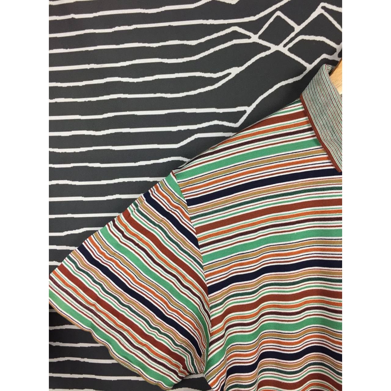 Missoni Vtg Missoni Sport Made In Italy Multicolor Stripe Polo Tee Size US S / EU 44-46 / 1 - 4 Thumbnail