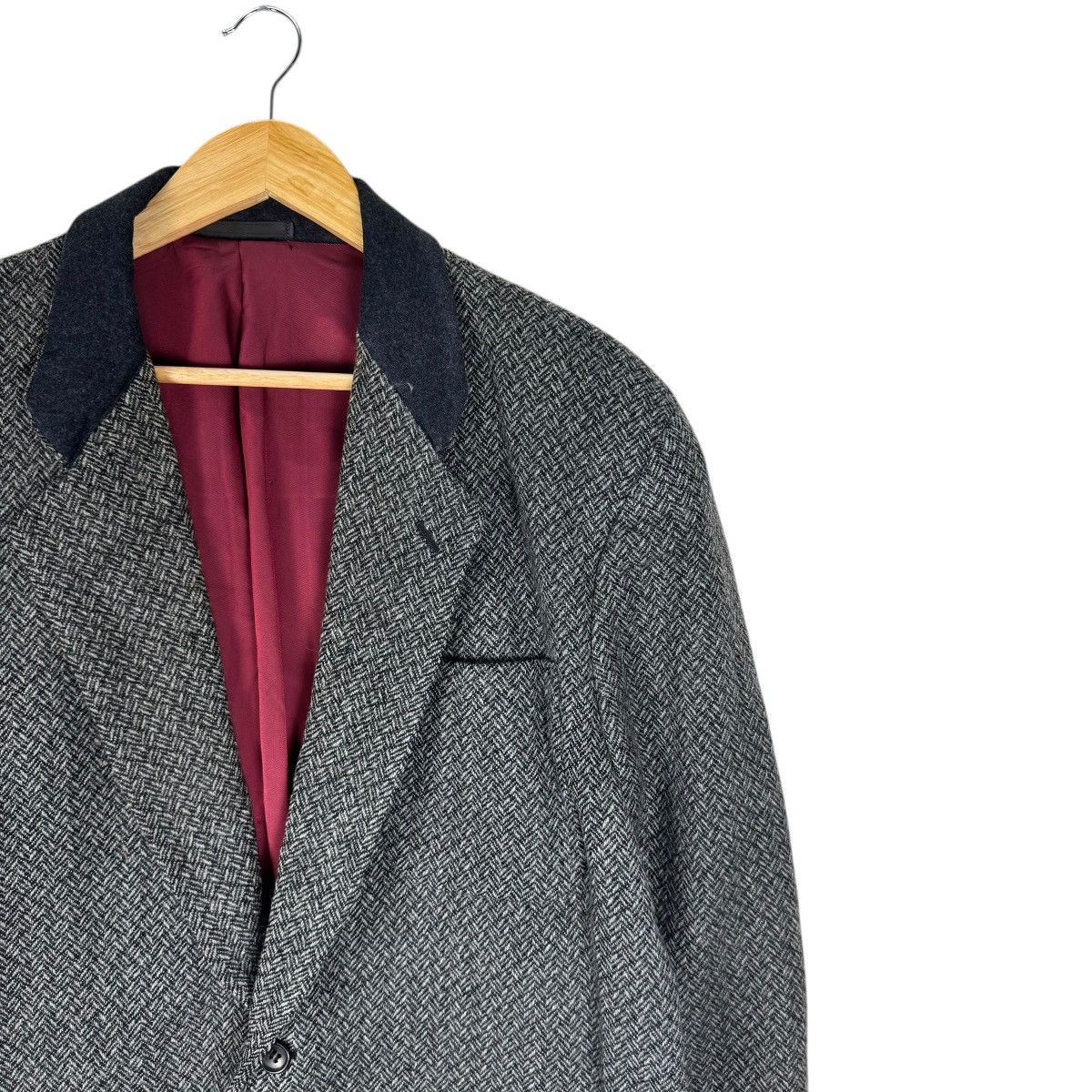 Comme des Garcons Homme Plus 🔥CDG HOMME PLUS AW1989 HERRINGBONE BLAZER COAT Size US M / EU 48-50 / 2 - 4 Thumbnail