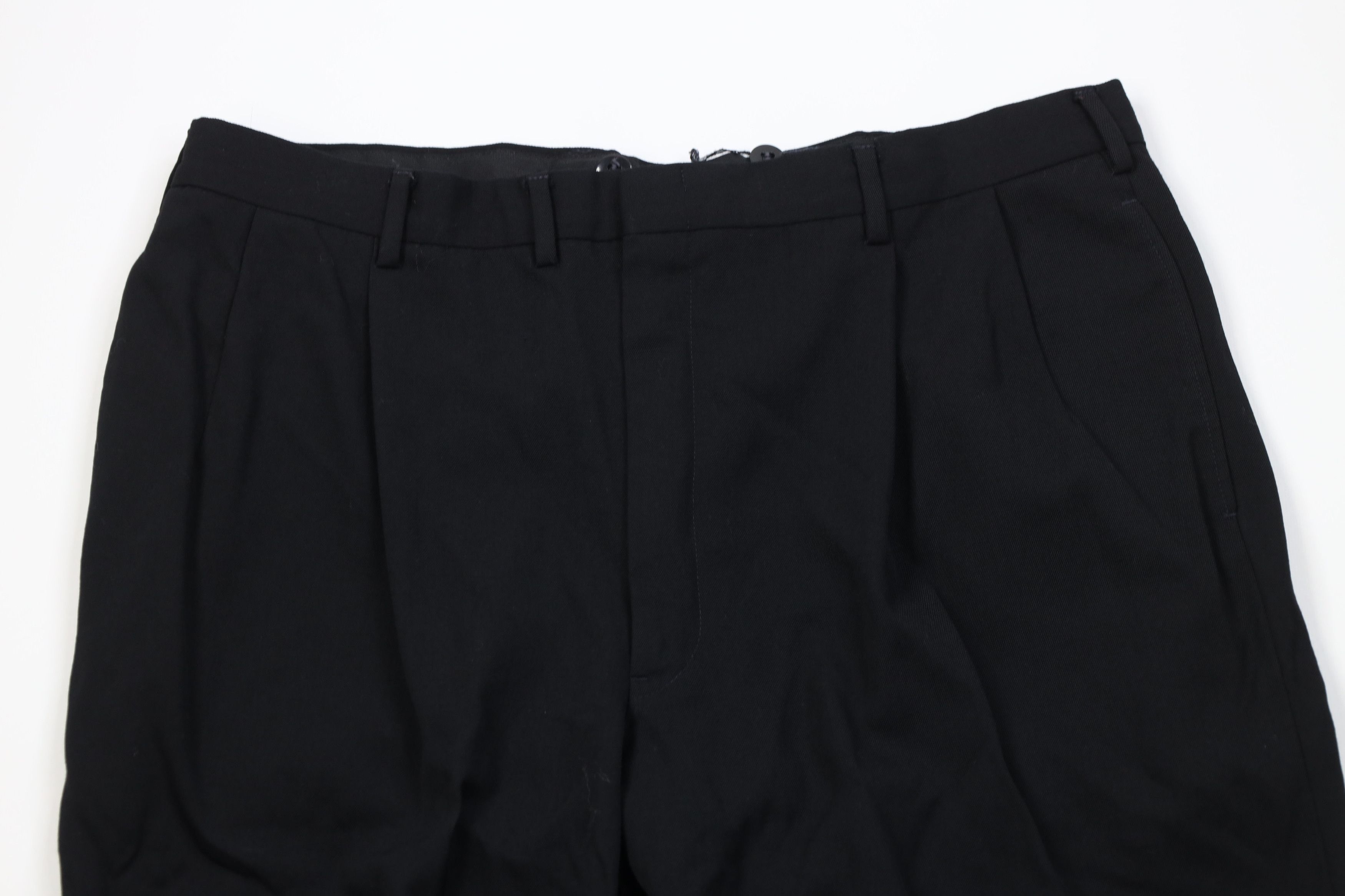 Vintage Vintage 90s Streetwear Gabardine Wide Leg Chino Pants Black Size US 36 / EU 52 - 2 Thumbnail