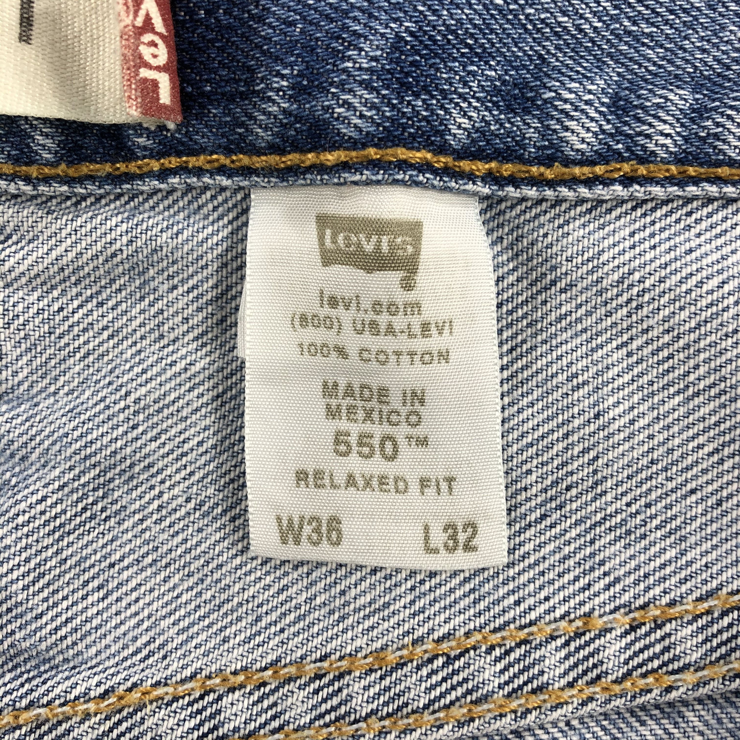 Levi's Vintage Blue Wash Levis 550 Jeans-J1619 Size US 36 / EU 52 - 10 Thumbnail
