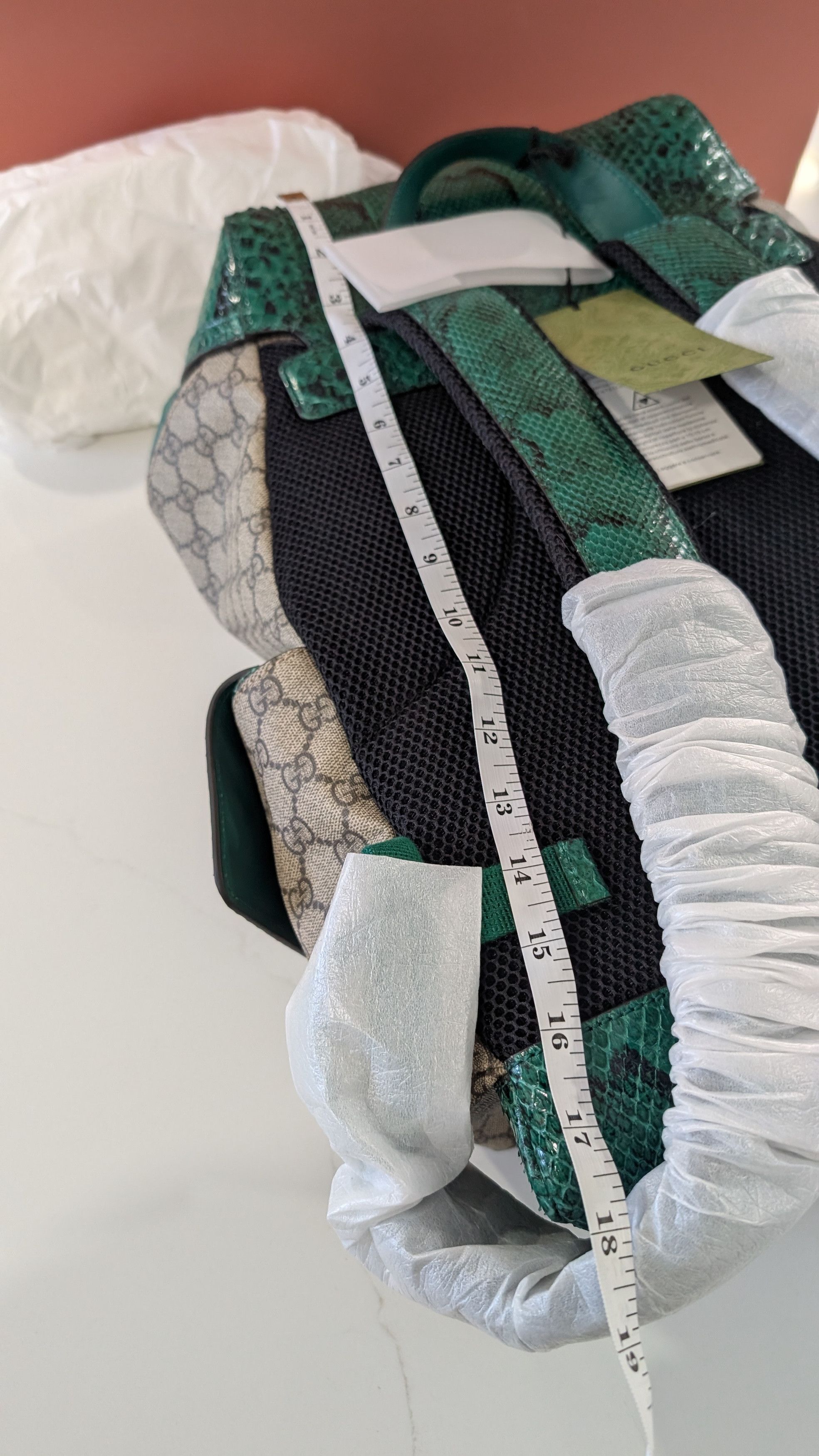 Gucci Gucci Emerald Python Backpack North America EXCLUSIVE Size ONE SIZE - 21 Thumbnail