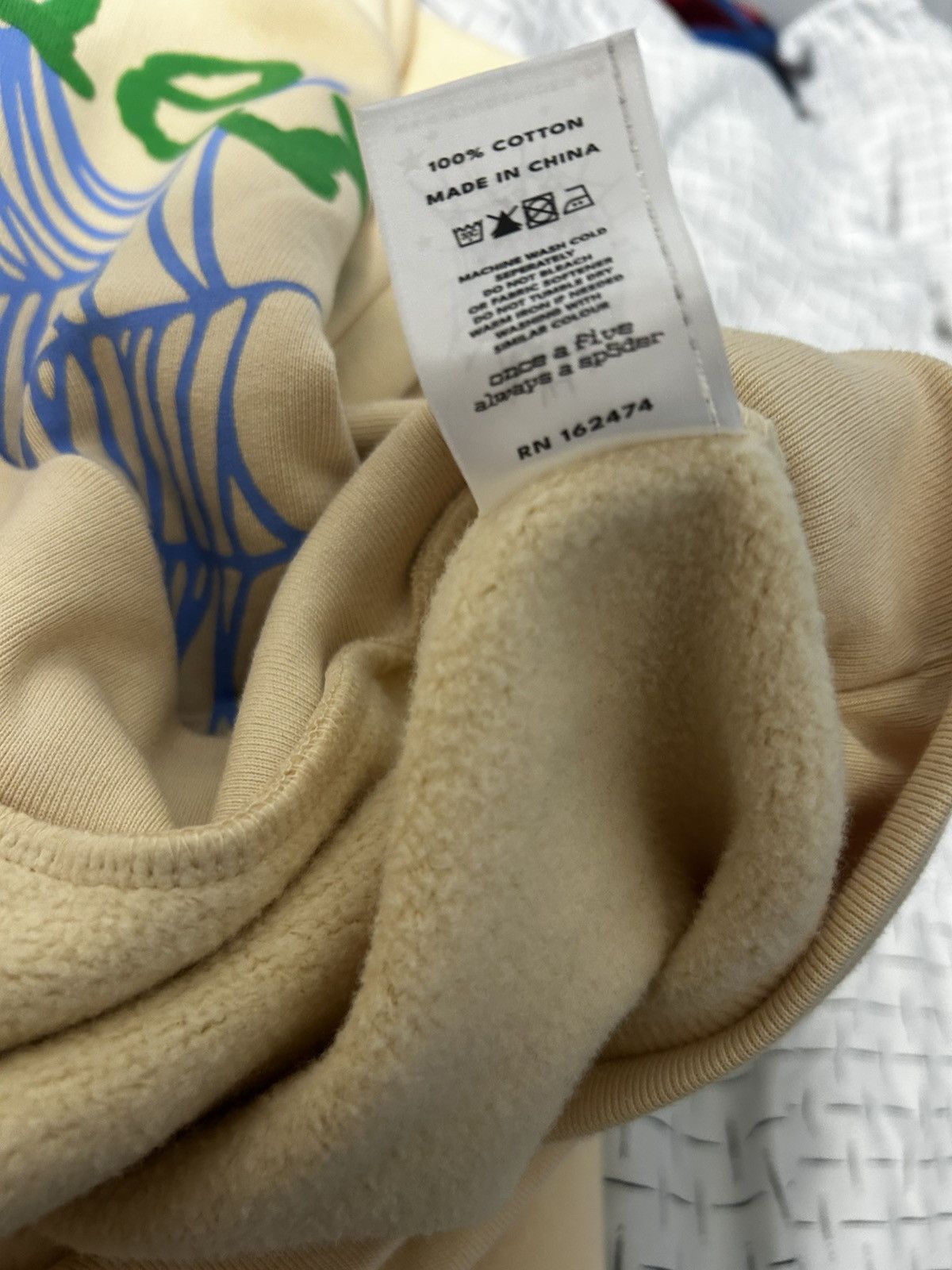 Sp5der × Spyder CREAM OG WEB V2 HOODIE Size US M / EU 48-50 / 2 - 7 Thumbnail