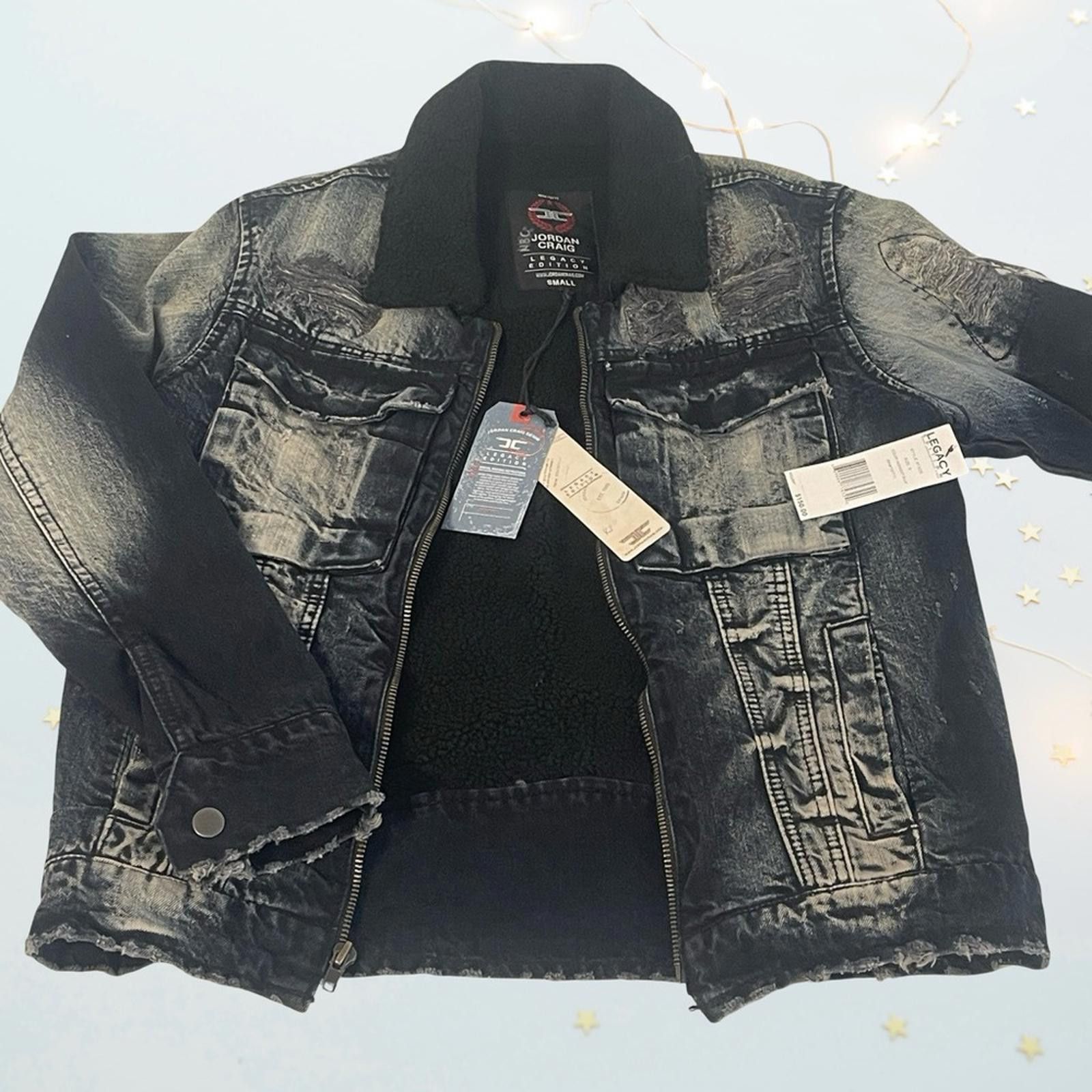 Jordan Craig Jordan Craig Men's Black Denim Winter Jacket size S - NWT Size US S / EU 44-46 / 1 - 3 Thumbnail