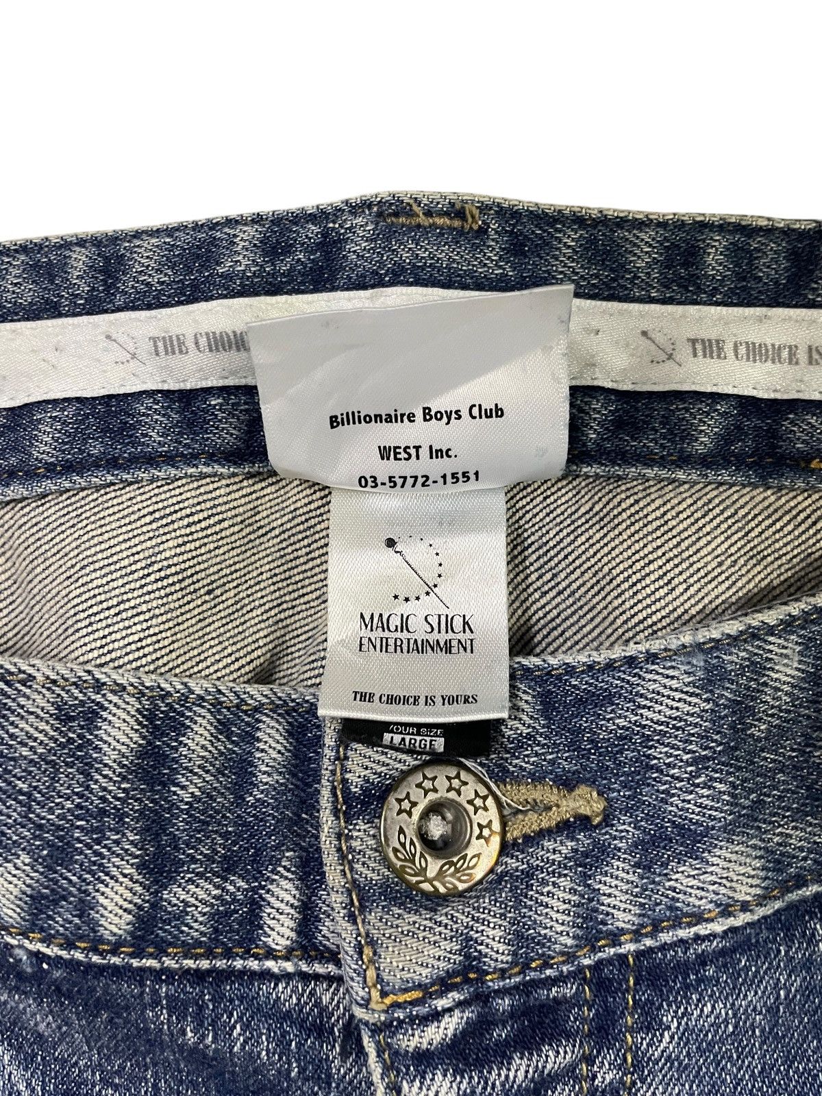 Billionaire Boys Club Vintage Brand Billiomaire Boys Club Distressed Jeans 2000s Size US 35 - 10 Thumbnail