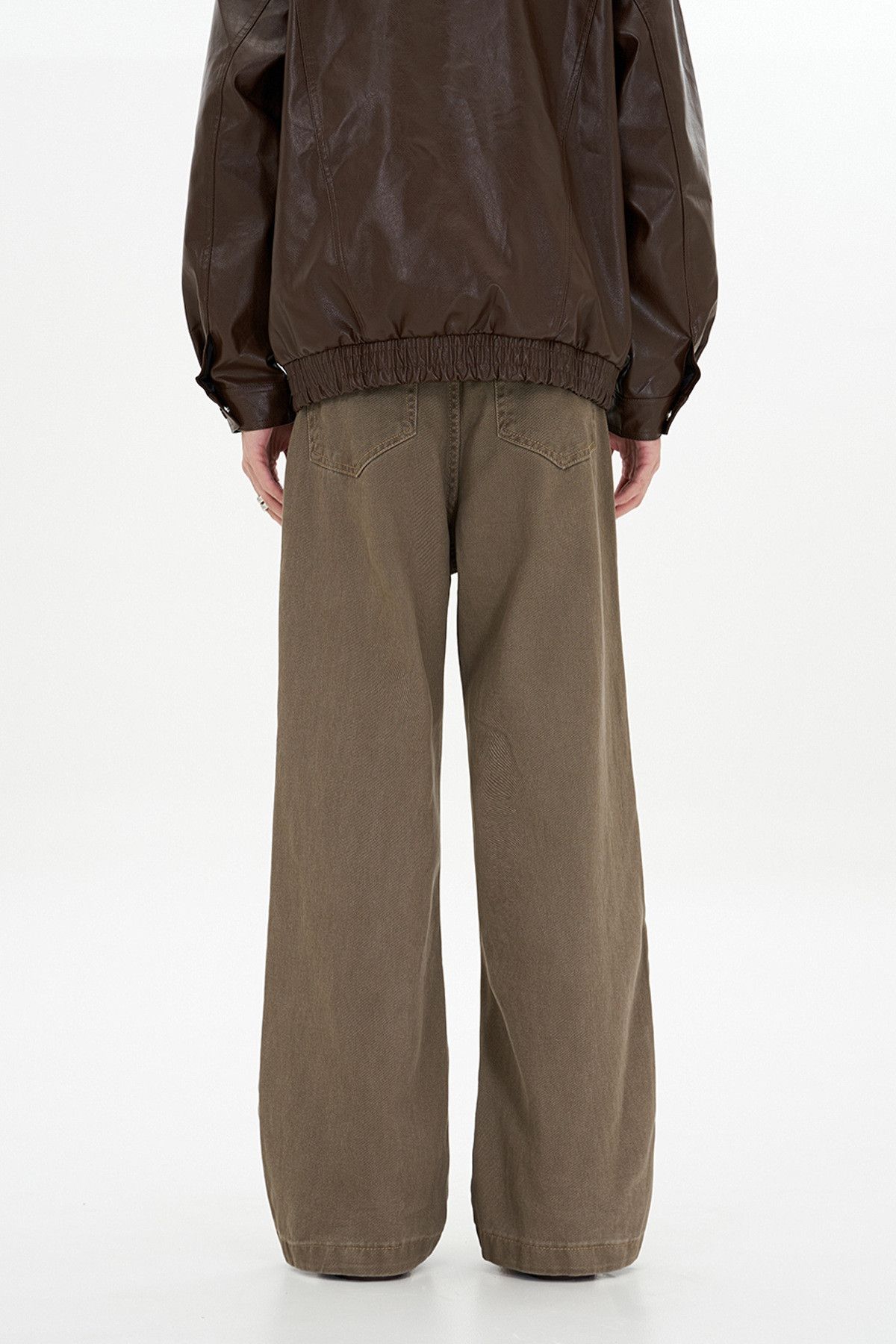 Japanese Brand × Jean Vintage Maillard brown loose straight jeans for men Size US 32 / EU 48 - 4 Thumbnail