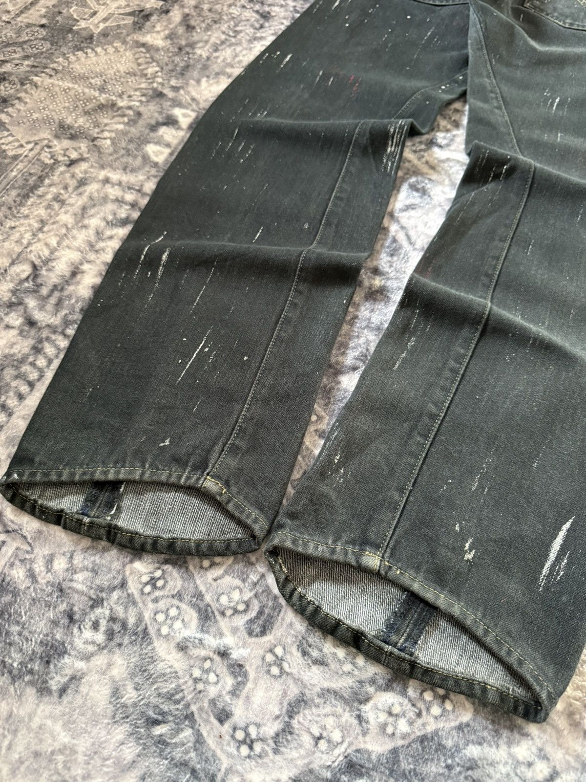 Levi's Vintage Levis Engineered Matrix Digital Rain Painted Jeans Size US 29 - 14 Thumbnail