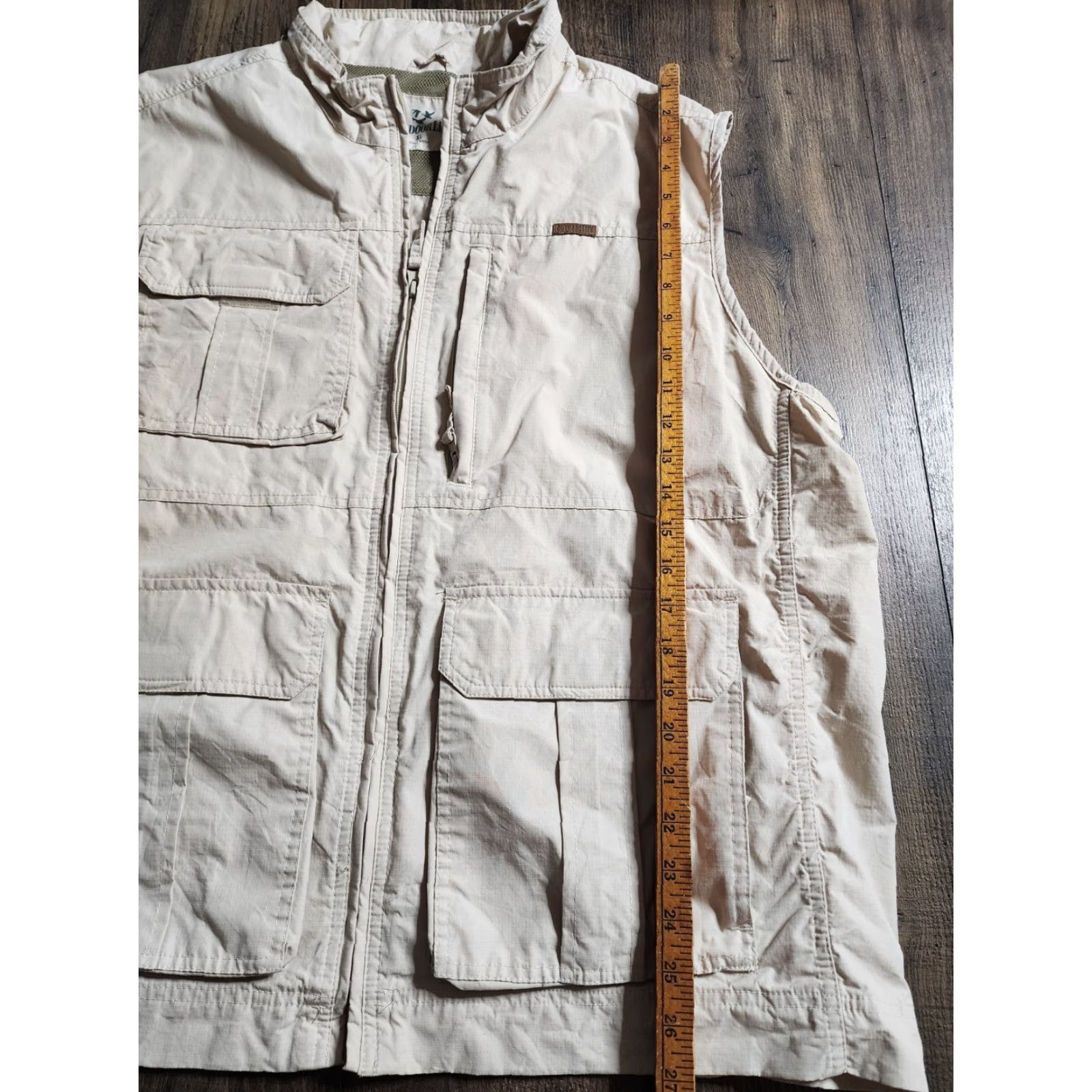 Vintage Outdoor Life Mens XL Vest Khaki Multi Pocket Lightweight Travel Hiking Size US XL / EU 56 / 4 - 4 Thumbnail
