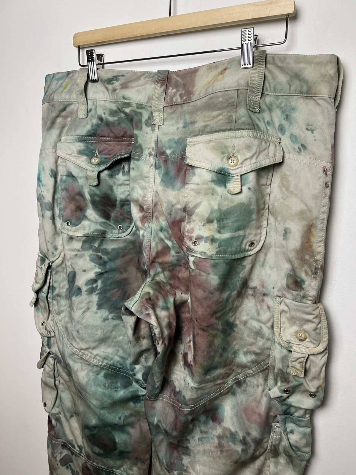 Polo Ralph Lauren ralph lauren tie dye cargo camo multipocket army pants Size US 36 / EU 52 - 9 Thumbnail
