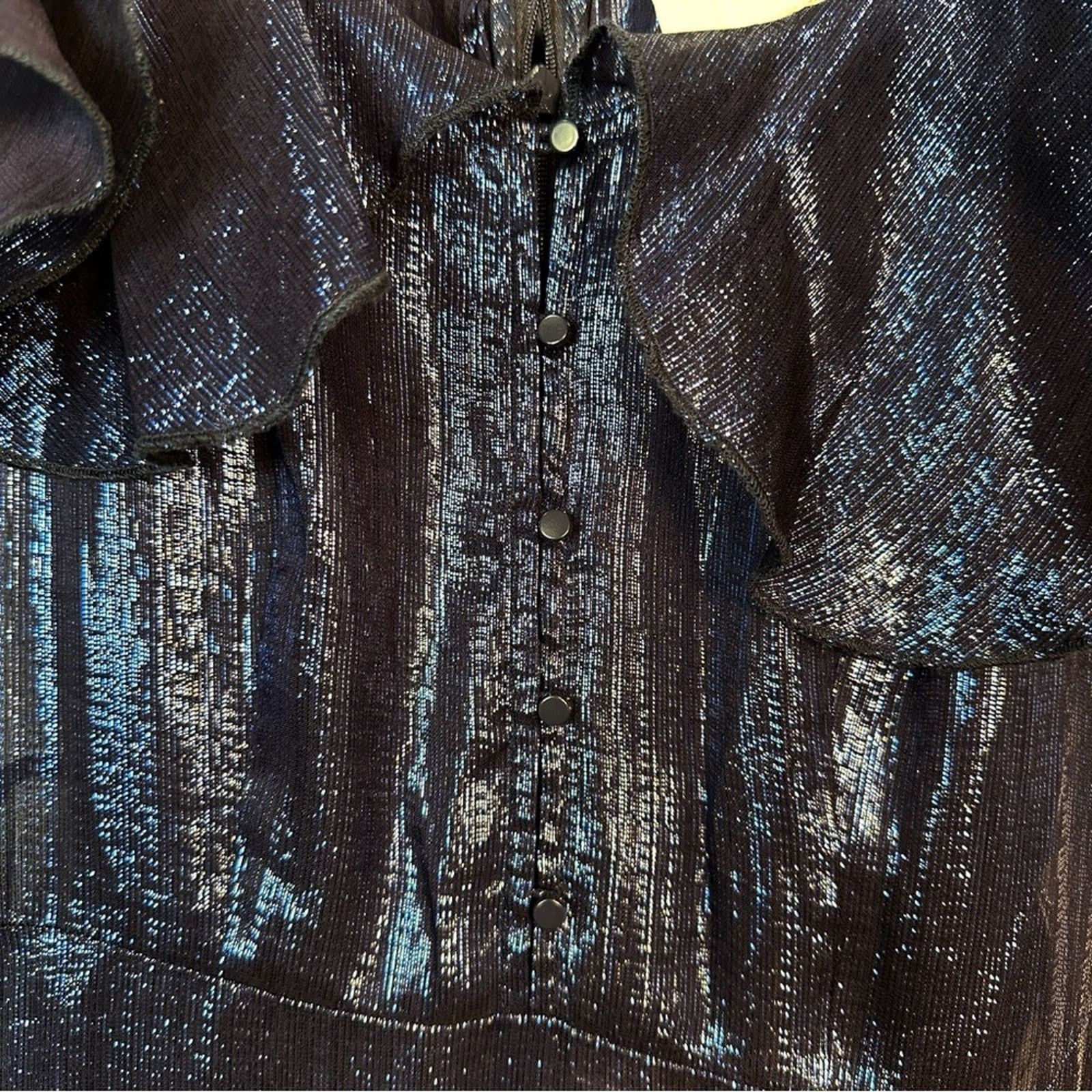 Alice McCall Alice McCall Salvatore Cascading Ruffle Metallic Gown Size XS / US 0-2 / IT 36-38 - 5 Thumbnail
