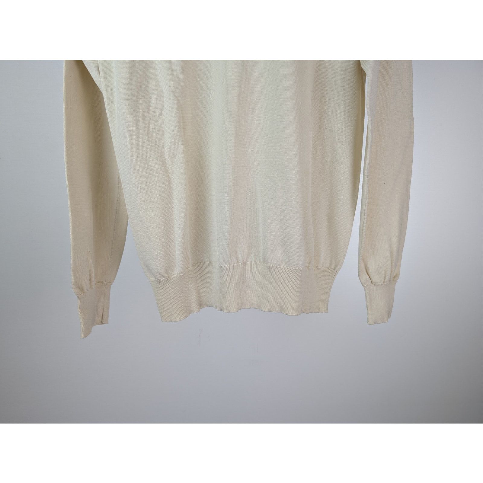Bottega Veneta o1rshd1 Cashmere Mock-Neck Knit Sweater in Cream Size US S / EU 44-46 / 1 - 12 Thumbnail