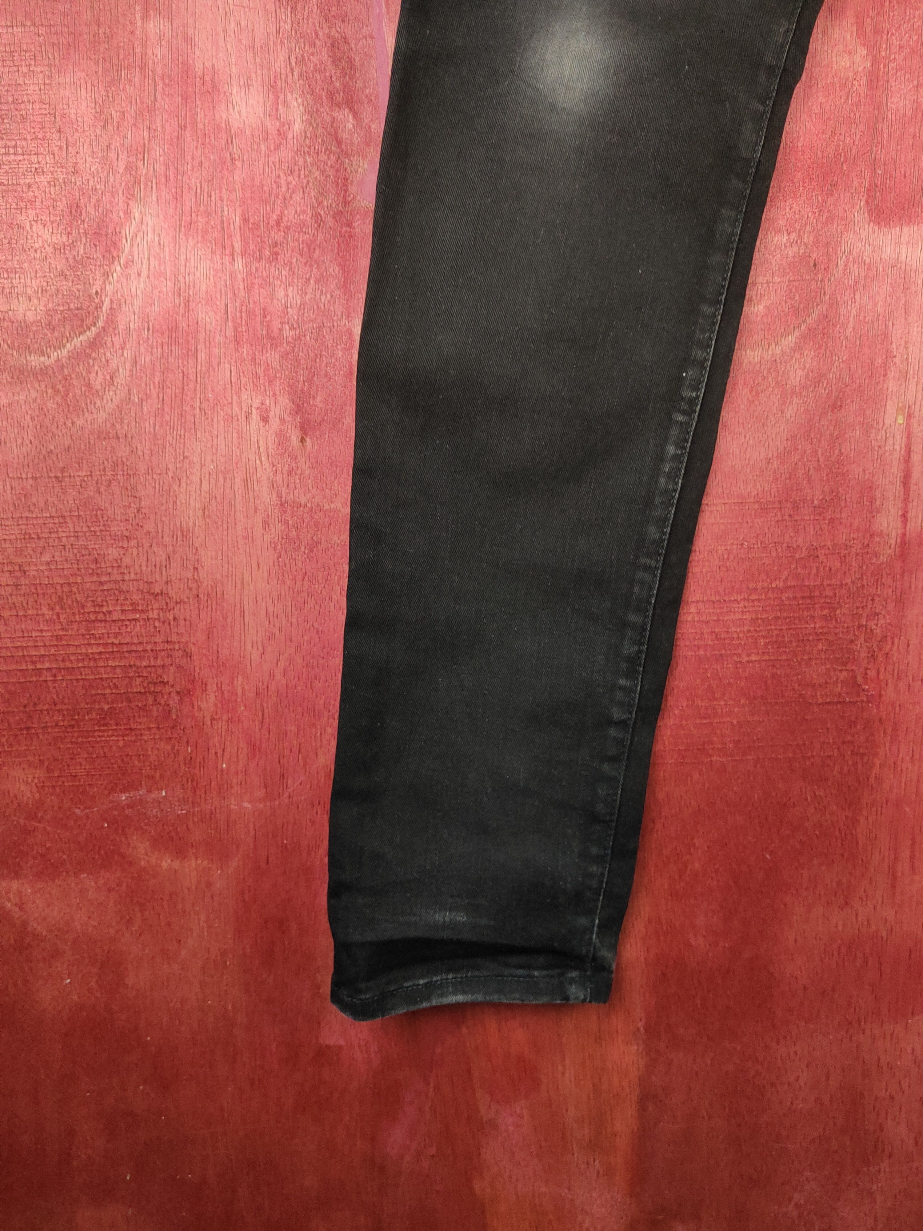 Gap Gap Black Distressed Ripped Skinny Jeans #S2312 Size US 32 / EU 48 - 4 Thumbnail