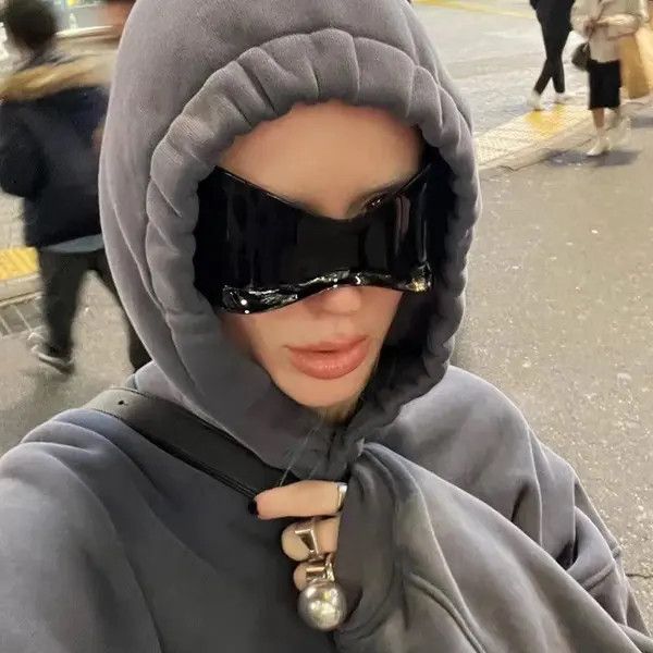 VIBE Streetwear Punk Rock Gothic Sunglasses y2k 90's Size ONE SIZE - 2 Thumbnail
