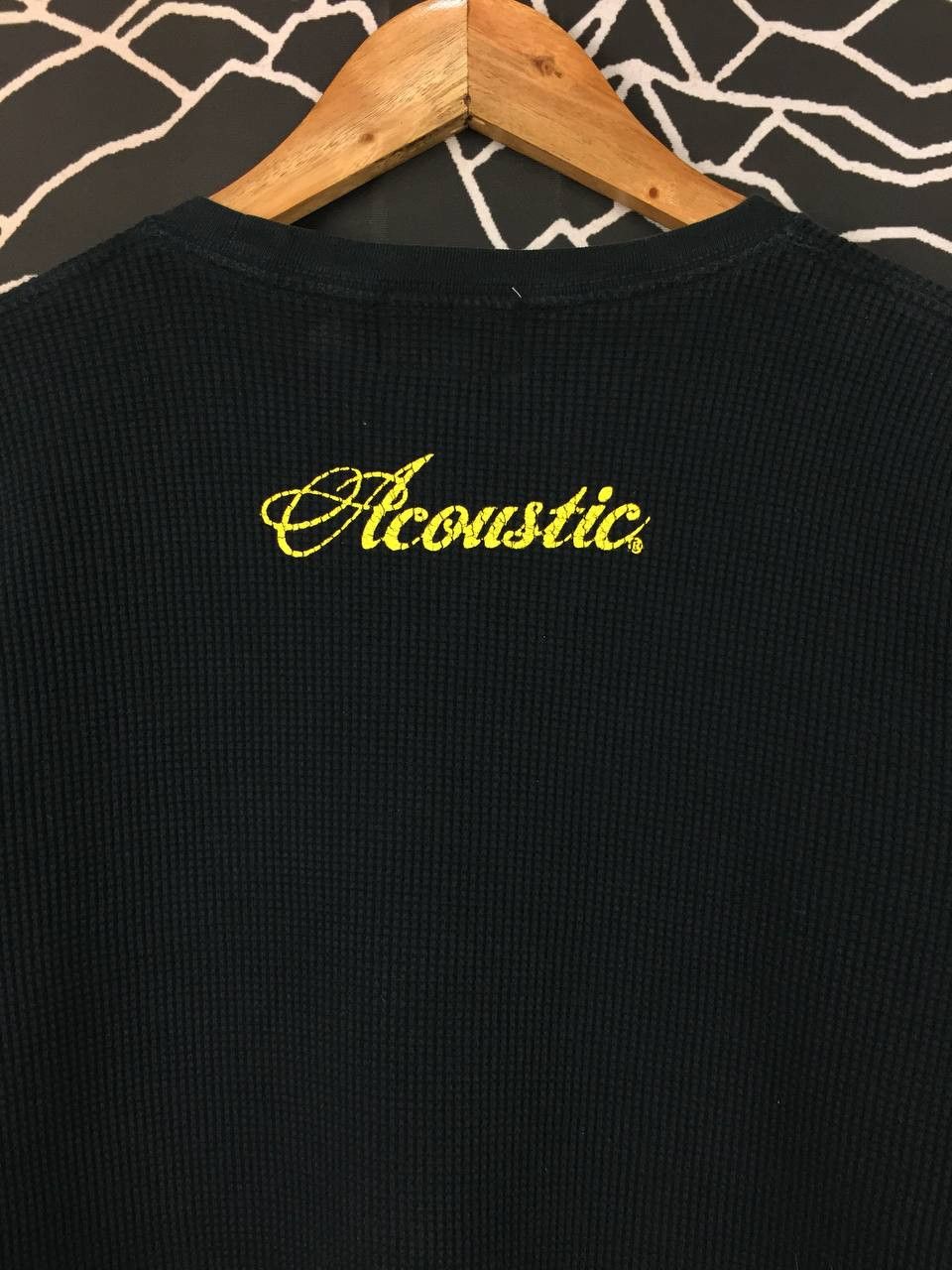 Japanese Brand Acoustic Japan Devil’s Motor Garage Waffle Knit Thermal Tee Size US M / EU 48-50 / 2 - 6 Thumbnail