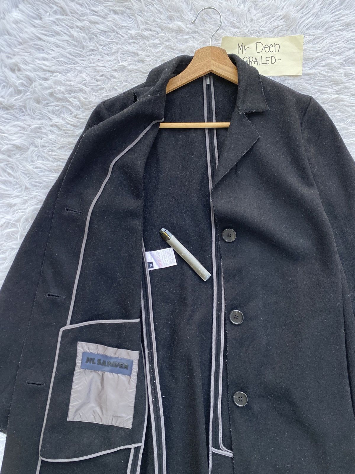 Jil Sander Rare AW 2012 JIL SANDER Wool Long Coat Size US M / EU 48-50 / 2 - 11 Thumbnail