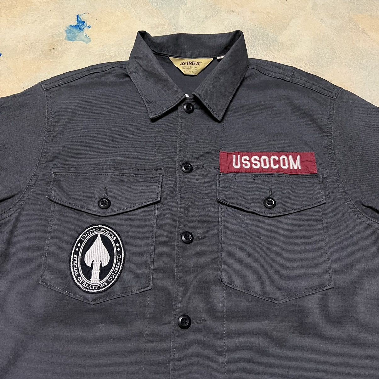 Avirex Avirex Military Army Style Big Logo Full patches Shirt Size US M / EU 48-50 / 2 - 6 Thumbnail