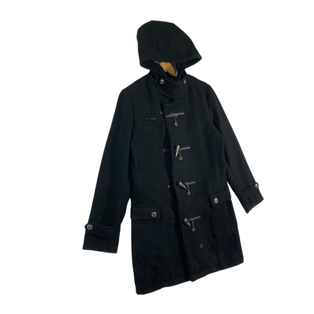 In The Attic Vintage In The Attic Button Wool Hoodie Jacket Size US L / EU 52-54 / 3 - 3 Thumbnail