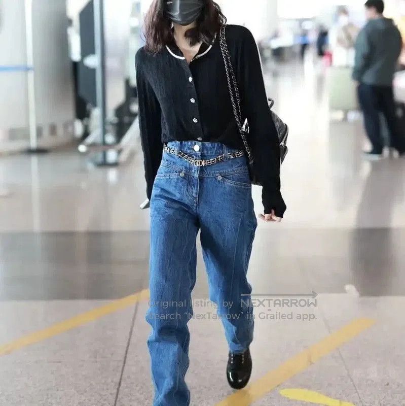 Chanel Chanel Blue Denim Women's Pants . Size 23" - 2 Thumbnail