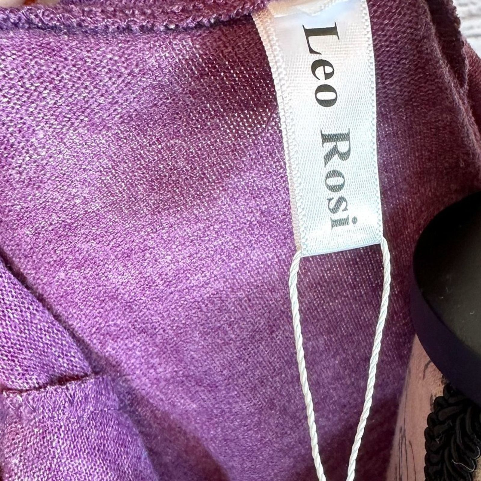 Other Leo Rossi Cold Shoulder Twist Front Top Tunic Blouse Plum XL Size XL / US 12-14 / IT 48-50 - 9 Thumbnail
