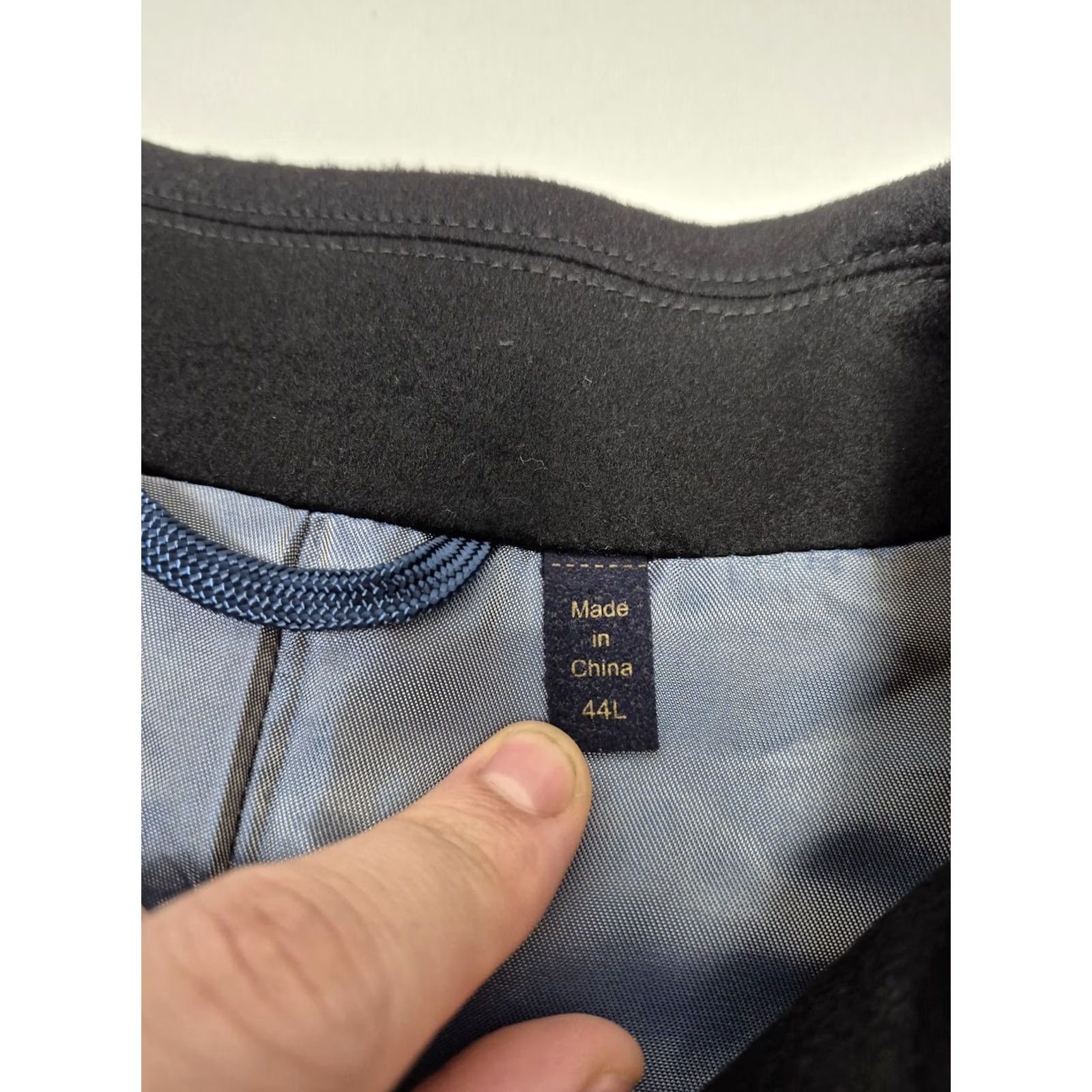 Vintage Jacob Siegel Mens 44L Black Wool Loro Piana Storm System Winter Overcoat Size US S / EU 44-46 / 1 - 4 Thumbnail