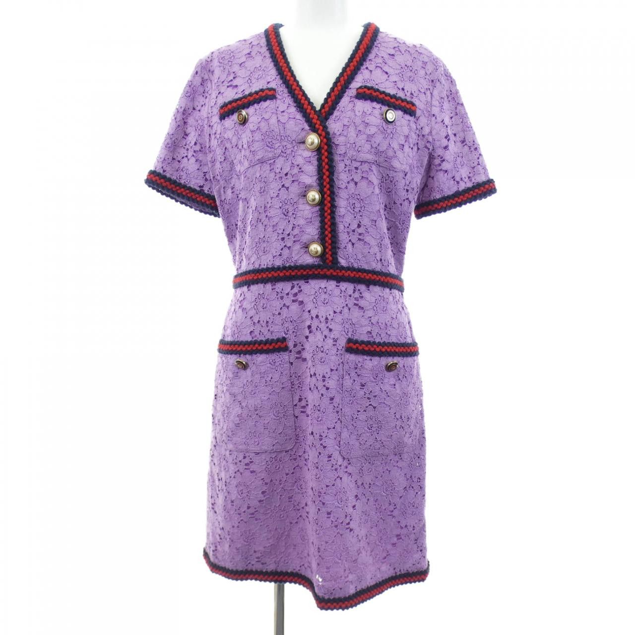 Gucci Gucci Gucci Dress Textile Dresses 499985ZJT76 DUTY FREE for USA Size ONE SIZE - 1 Thumbnail