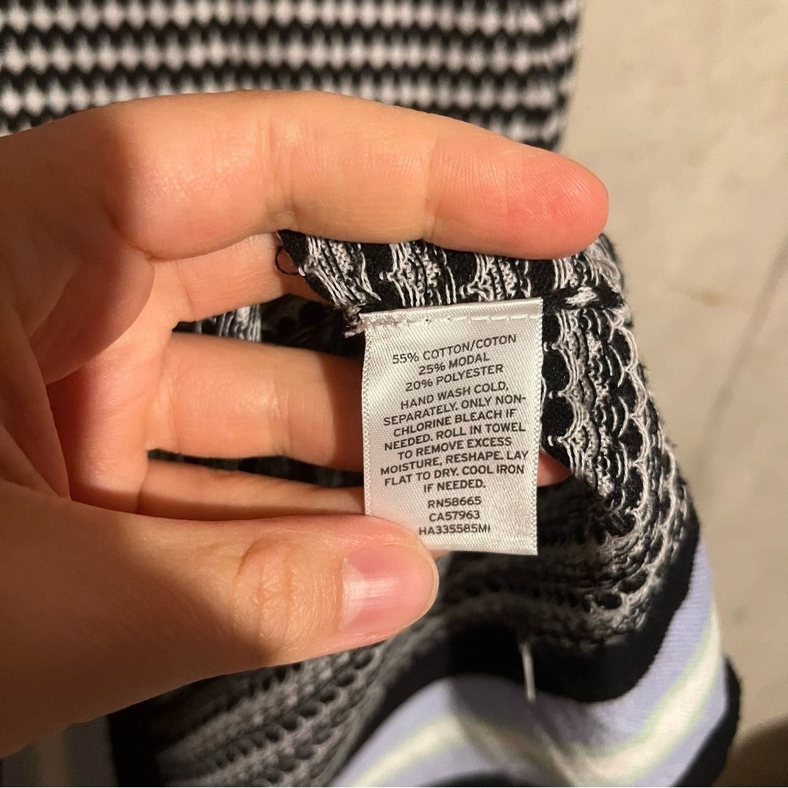 Other Halogen Sweater Long Sleeve Geometric Design Cotton Modal Size XS / US 0-2 / IT 36-38 - 6 Thumbnail