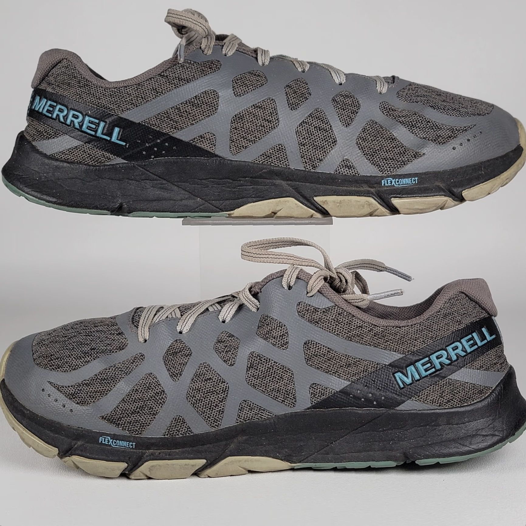 Merrell Merrell Bare Access Flex 2 Castlerock Gray Women Sneakers US 9.5 Shoes Casual Running Breathable Rubber Logo Low Top Lace Up All Seasons Womens Size US 5 / IT 35 - 5 Thumbnail