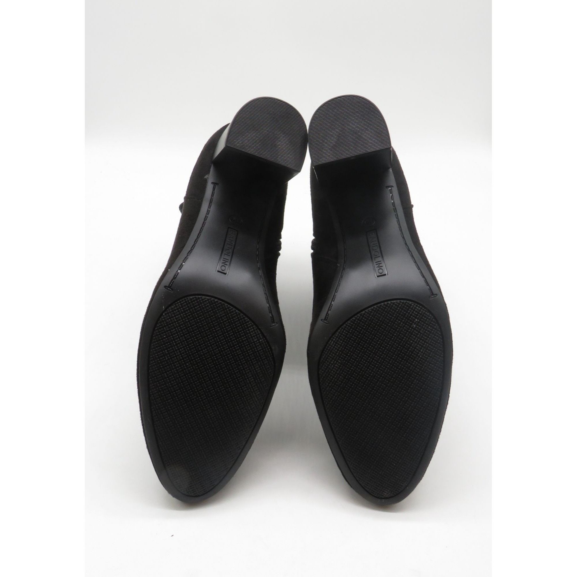 Other Bandolino Ocorn2 Black Suede Ankle Boots With Block Heel Siz Size US 11 / IT 41 - 7 Thumbnail