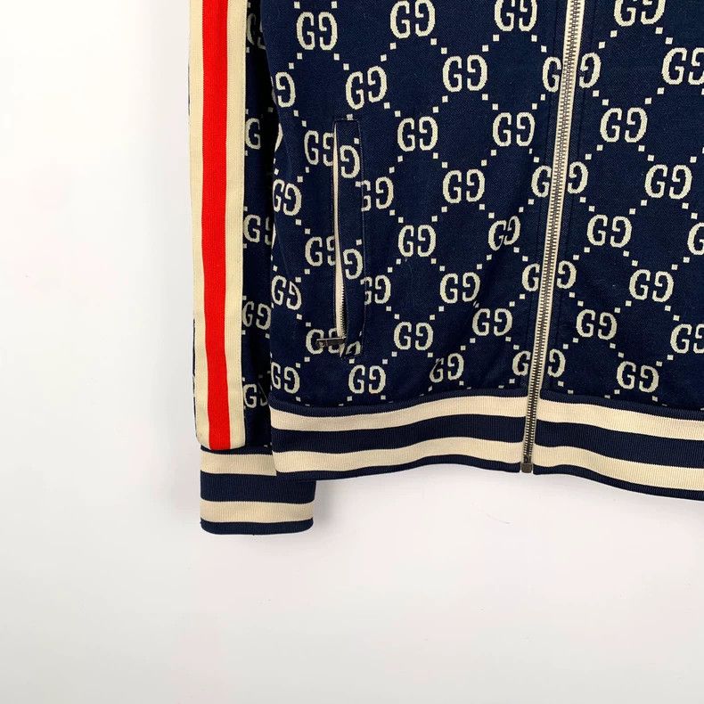 Gucci Gucci Color-matched logo jacquad full-printed cotton lapel Size US S / EU 44-46 / 1 - 5 Thumbnail