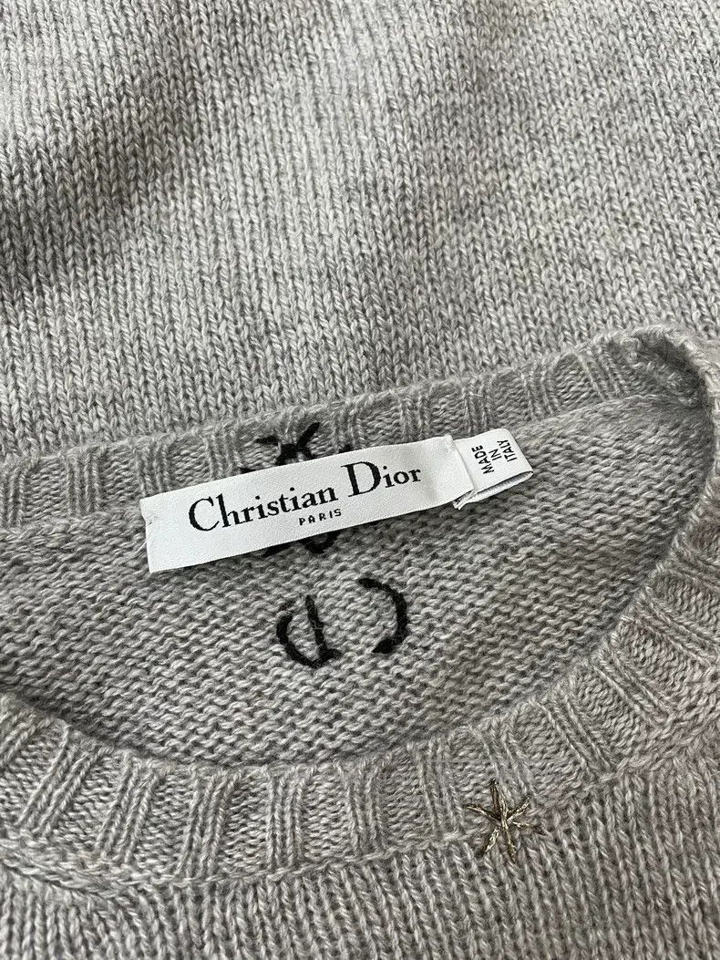Dior Dior Grey star cashmere sweater Size XS / US 0-2 / IT 36-38 - 4 Thumbnail