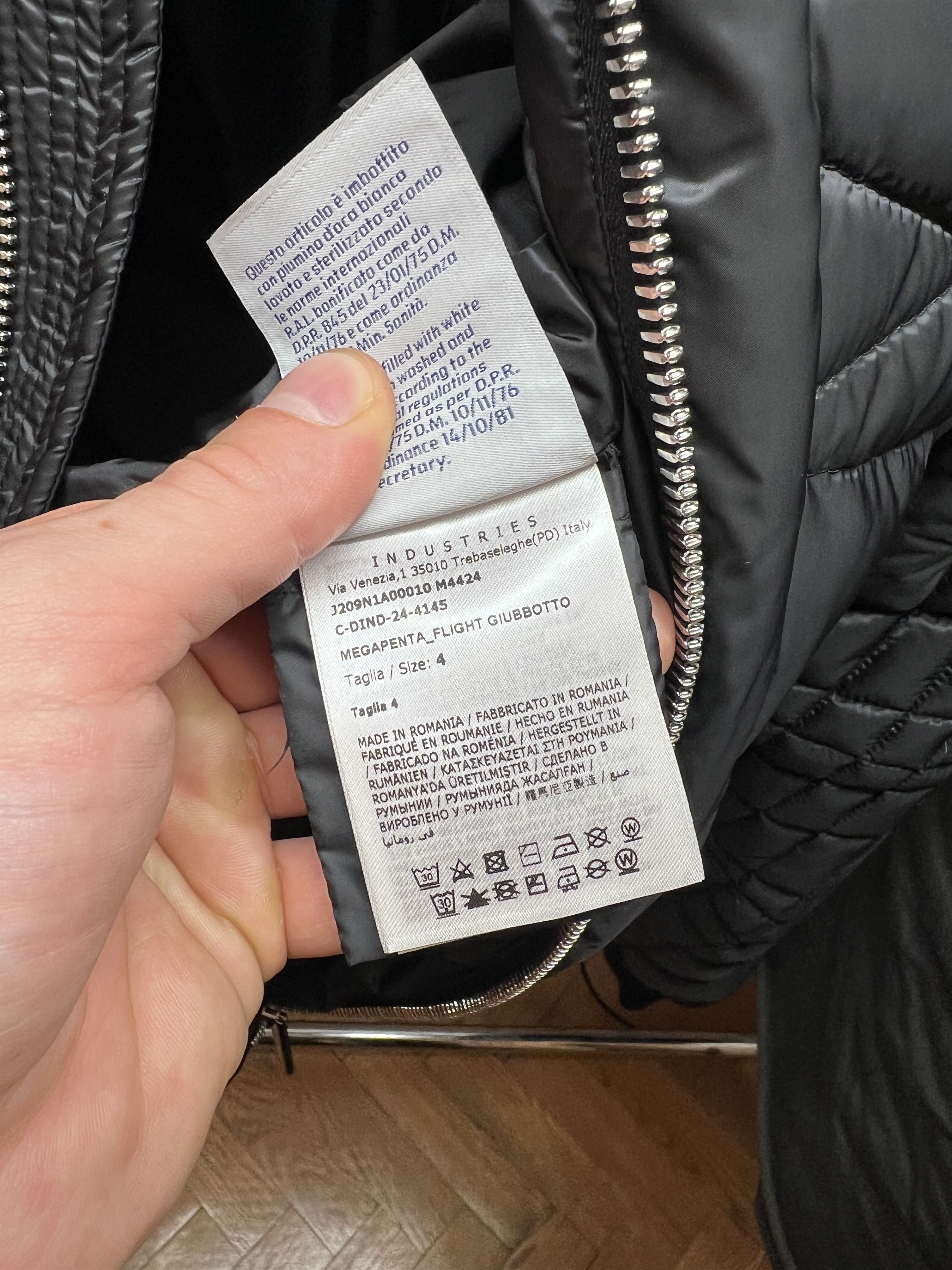Moncler × Rick Owens RICK OWENS MEGAPENTA FLIGHT JACKET Size US L / EU 52-54 / 3 - 20 Thumbnail