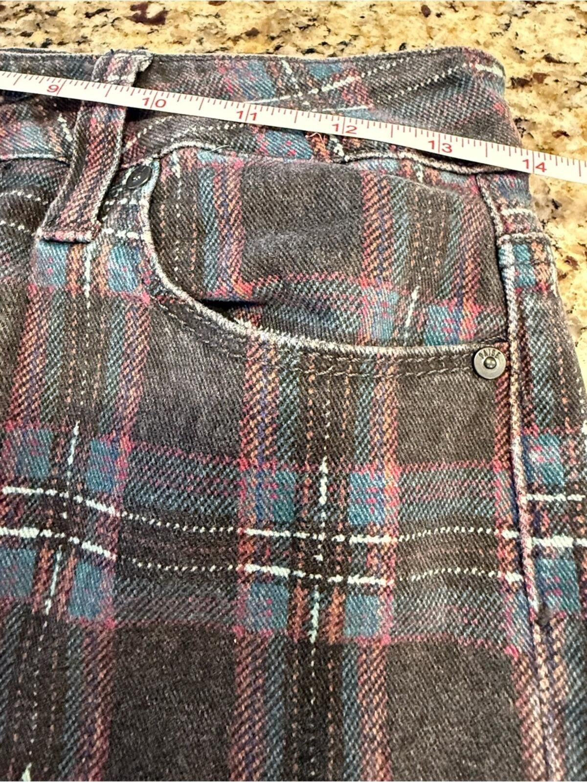 Paige Paige Hoxton Ankle retro plaid jeans retro SZ 27” waist Size 27" / US 4 / IT 40 - 9 Thumbnail
